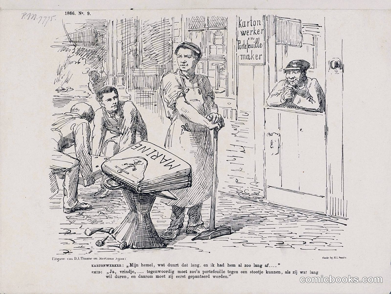 Cartoon on the Ministry of Marine