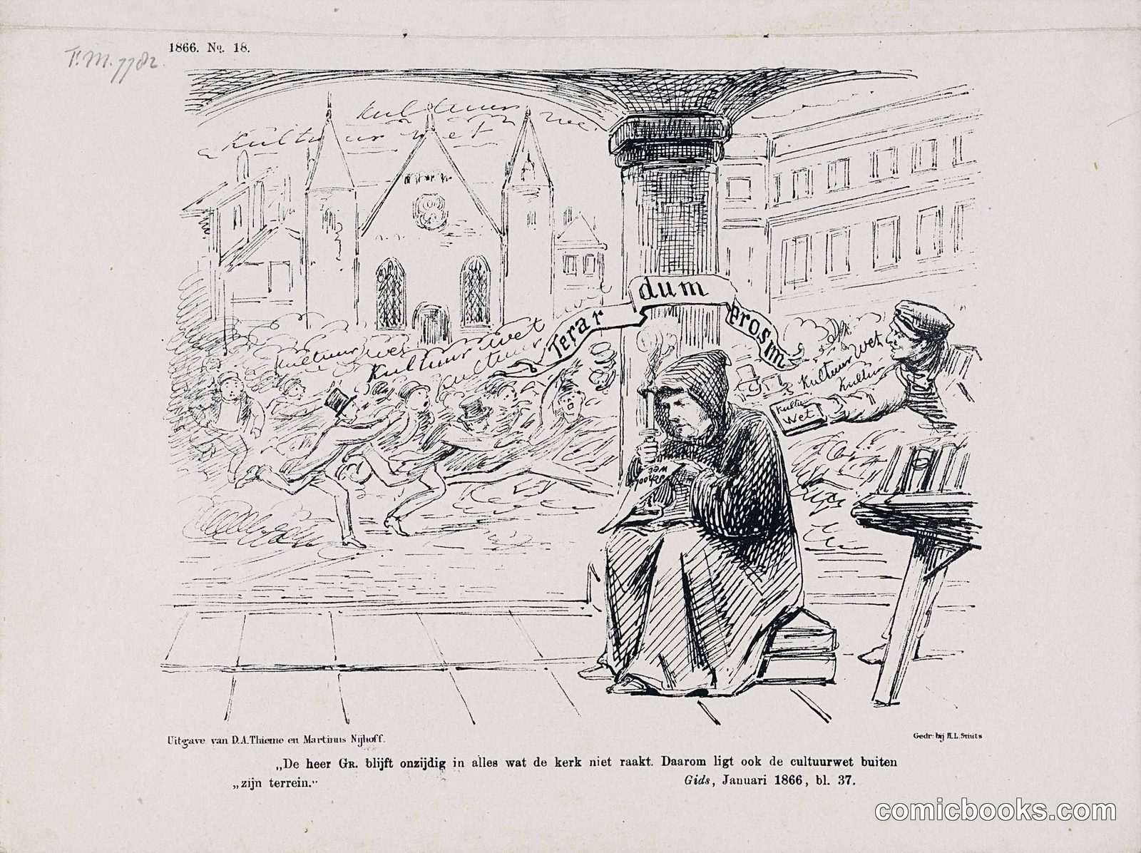 Satirical Print on the Isolation of Groen van Prinsterer