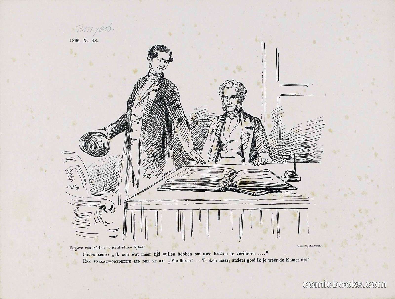 Controller and D.I. Thieme at Martinus Nijhoff's