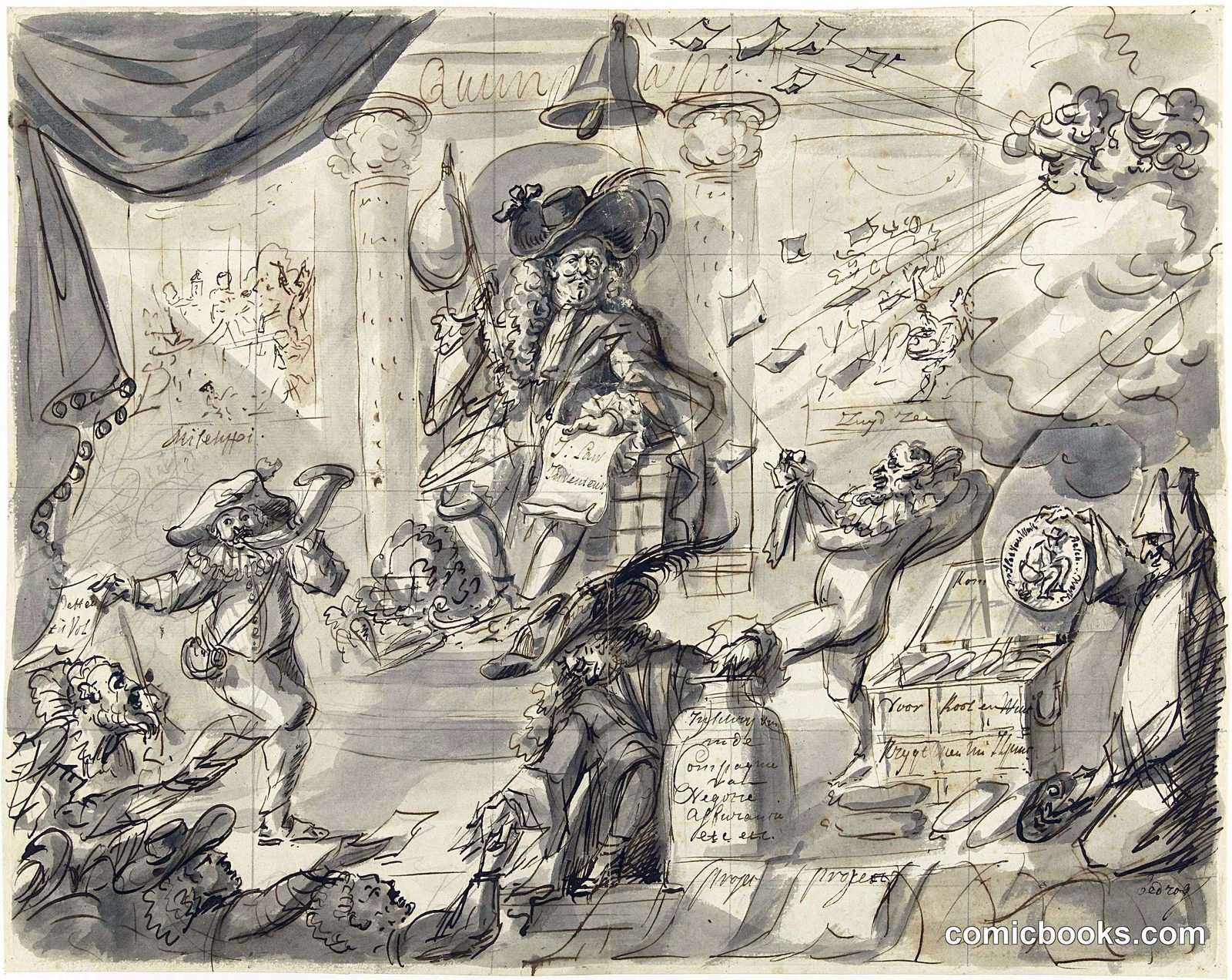 Quincampoix or the Great Wind and Cabbage Seller