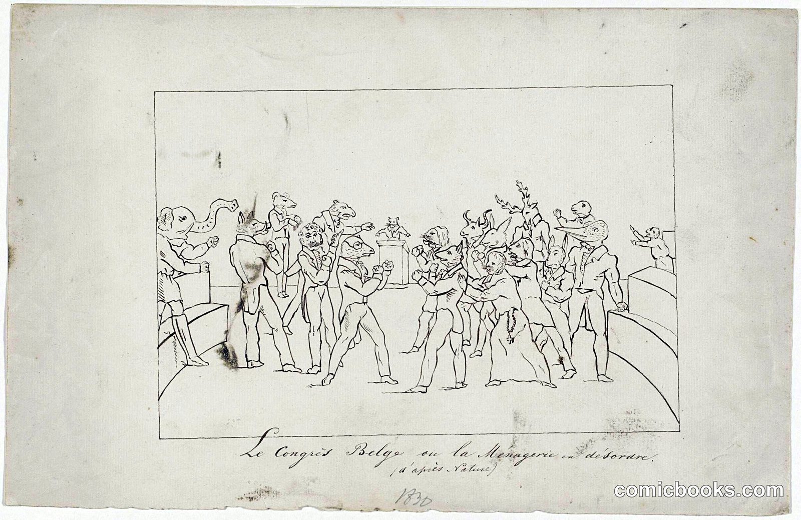 Congress Brawl at the Menagerie in Antwerp