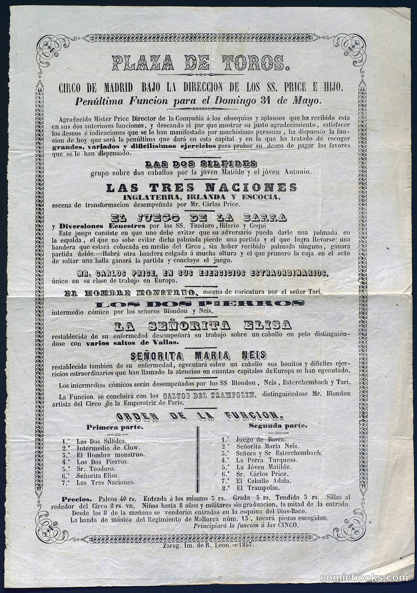 Plaza de Toros: Circo de Madrid by https://hispana.mcu.es/lod/oai:bibliotecavirtualmadrid.comunidad.madrid:611103#ent3
