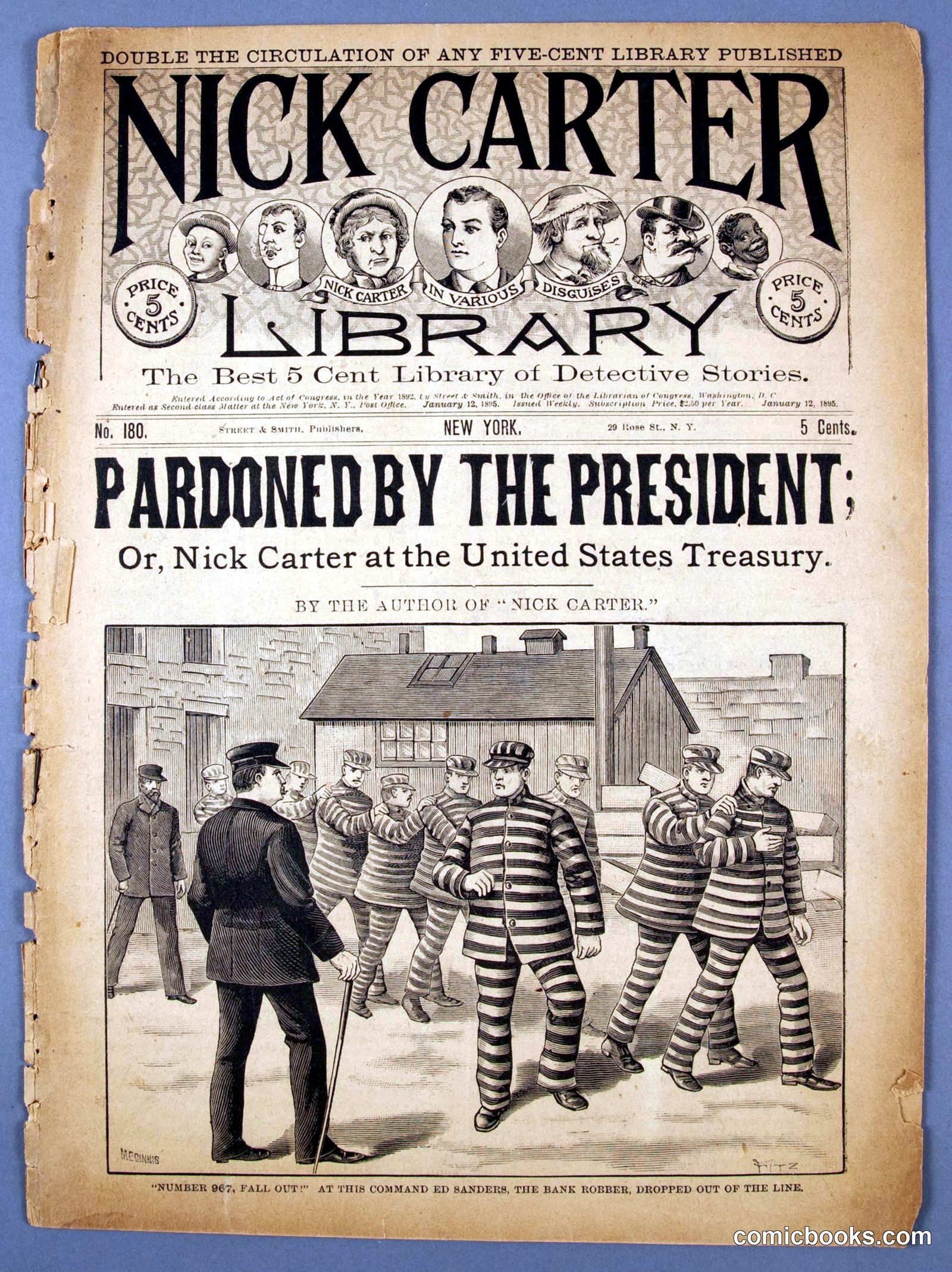Pardoned by the President; or, Nick Carter at the United States Treasury by Carter, Nick