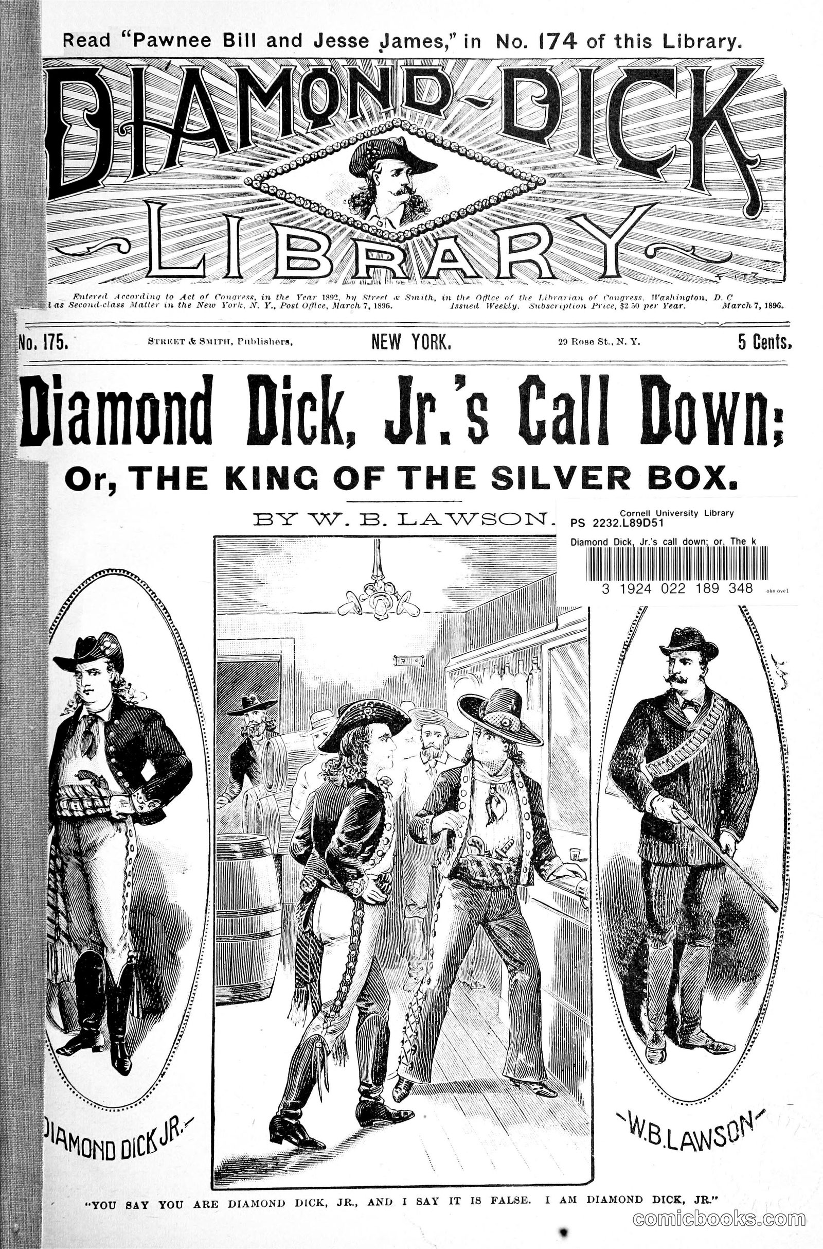 Diamond Dick, Jr.'s Call Down; or, The King of the Silver Box by Lawson, W. B