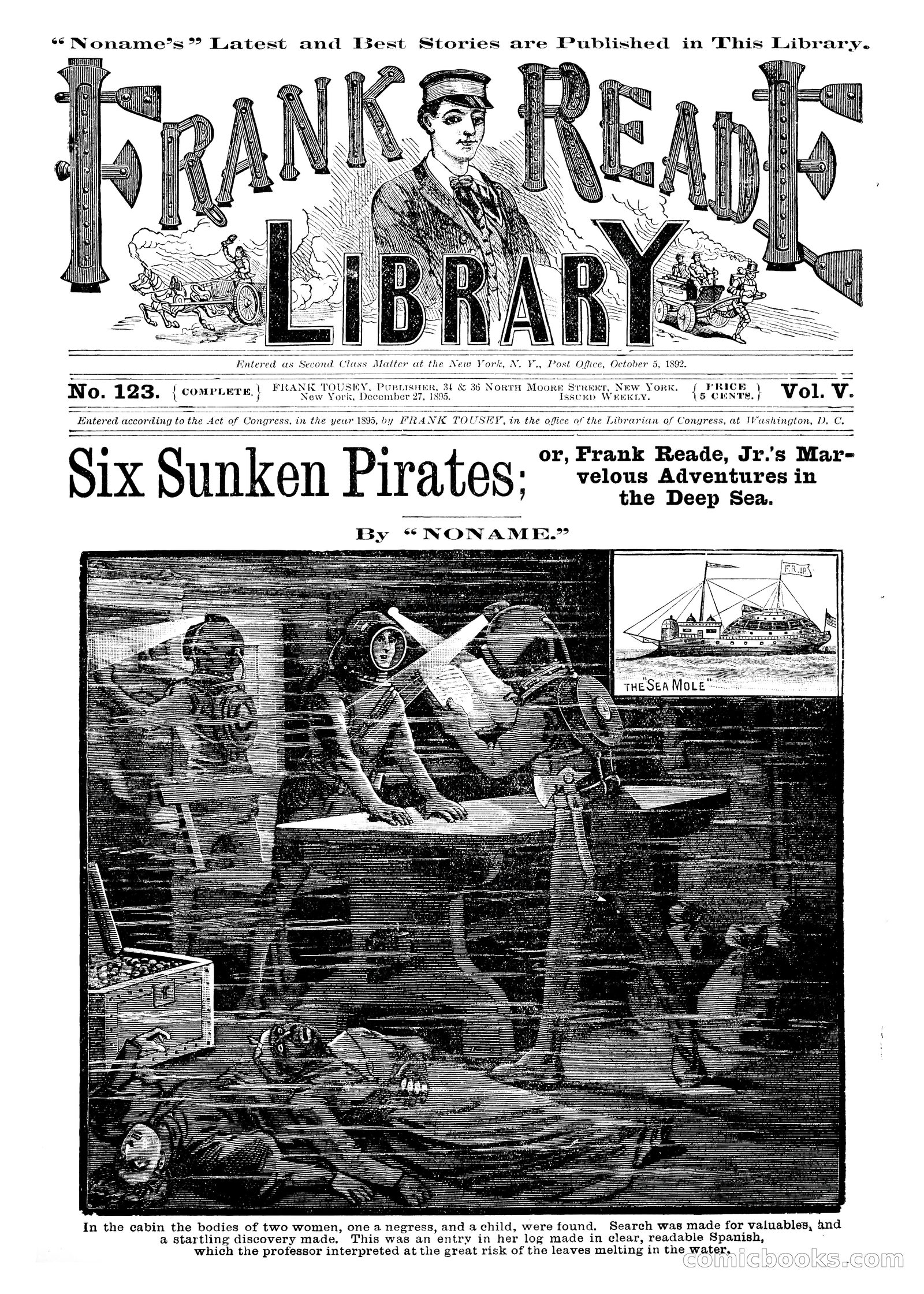Frank Reade Library: Six Sunken Pirates