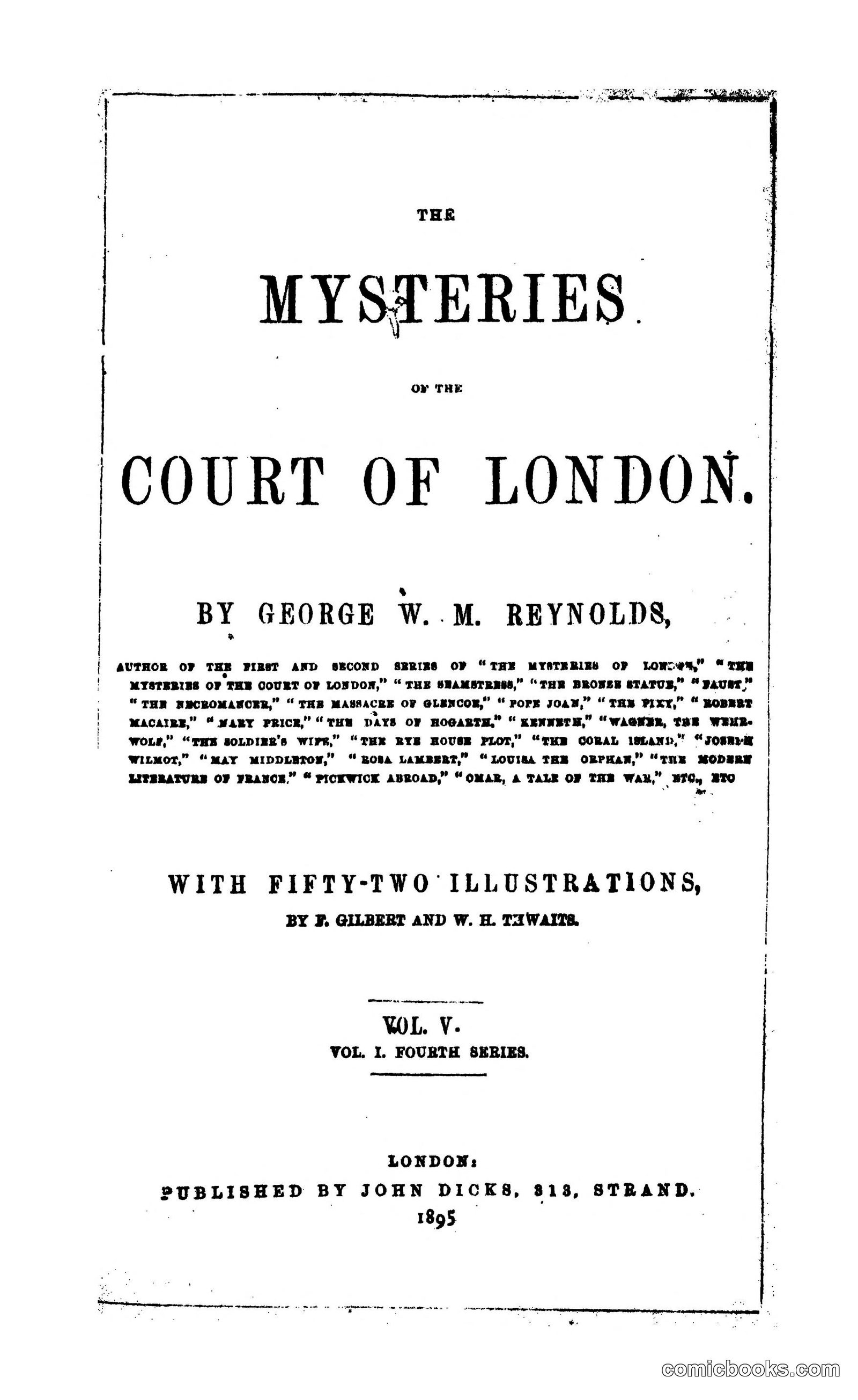 The Mysteries of the Court of London, Vol. 5 by Reynolds, George W. M