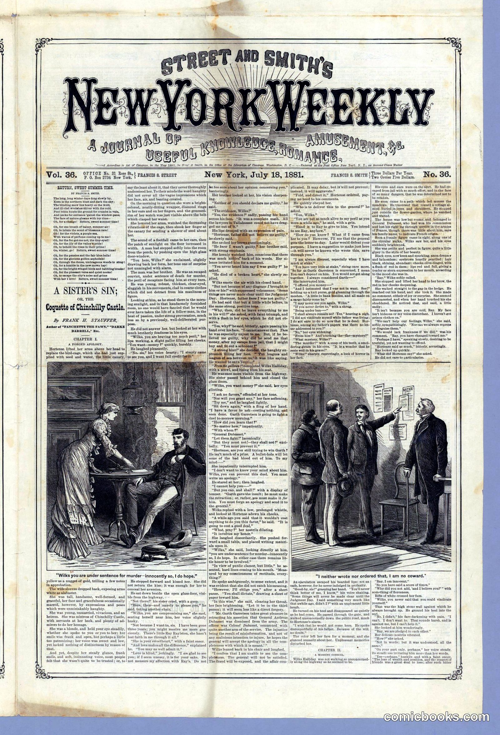 Street & Smith's New York Weekly