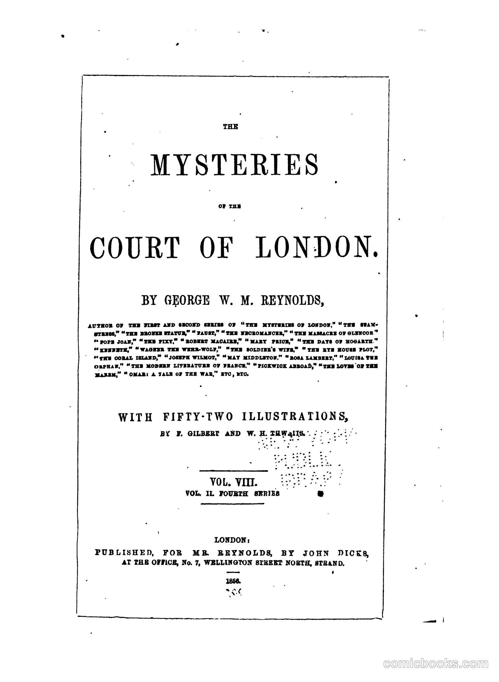 The Mysteries of the Court of London by Reynolds, George W. M. (George William MacArthur), 1814-1879