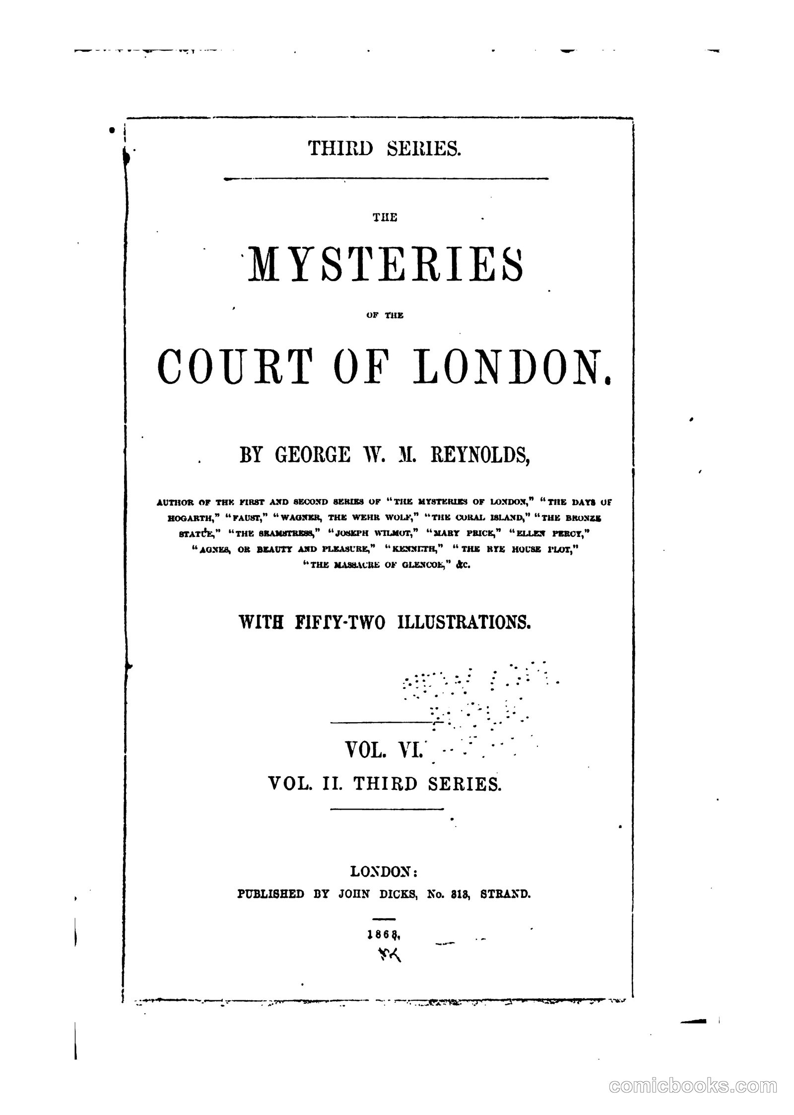 The Mysteries of the Court of London by Reynolds, George W. M. (George William MacArthur), 1814-1879