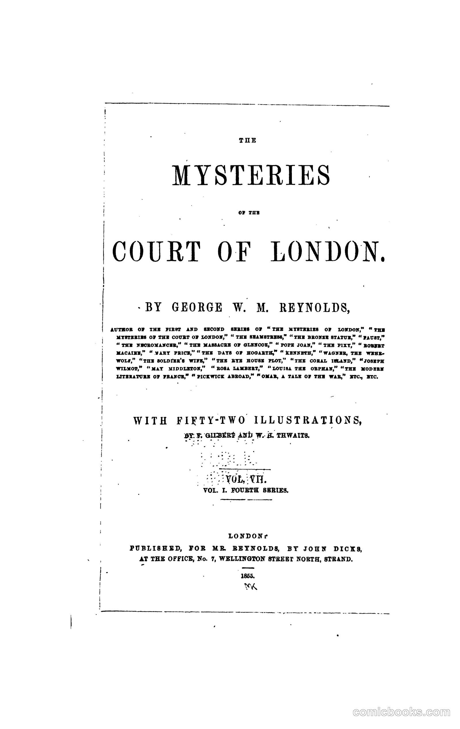 The Mysteries of the Court of London by Reynolds, George W. M. (George William MacArthur), 1814-1879