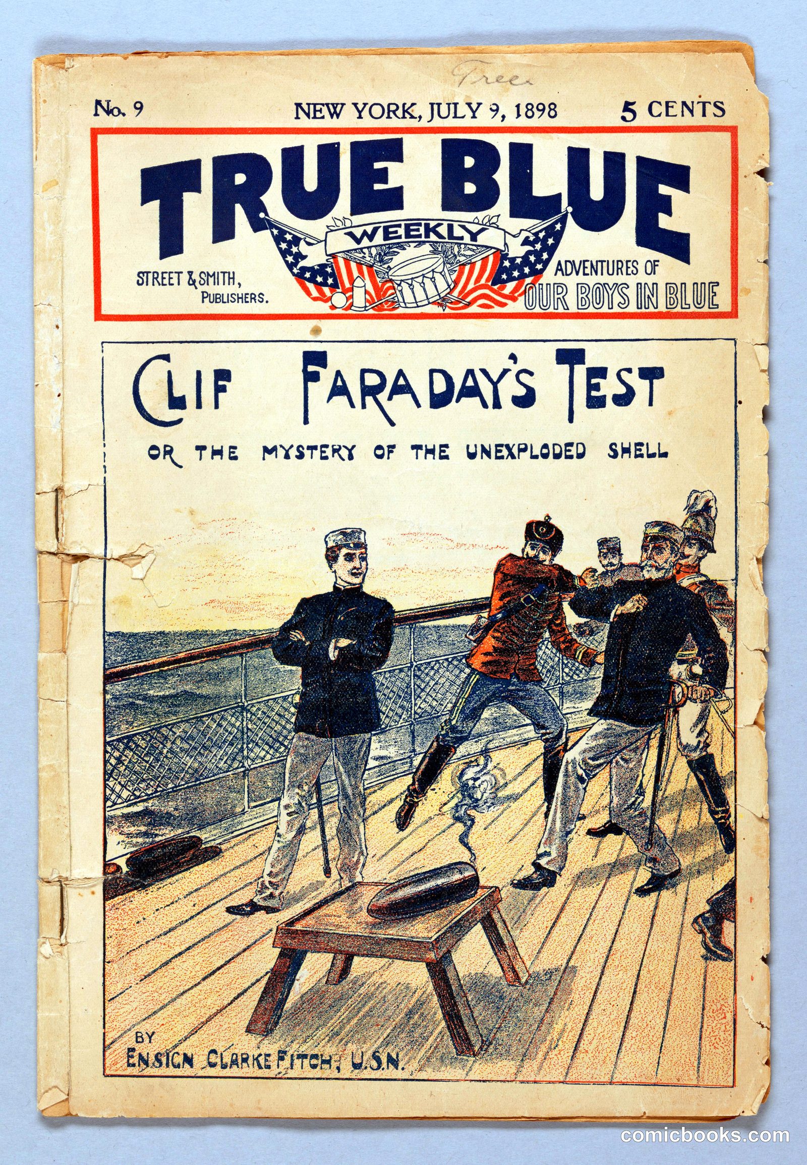 Clif Faraday's Test, or, The Mystery of the Unexploded Shell