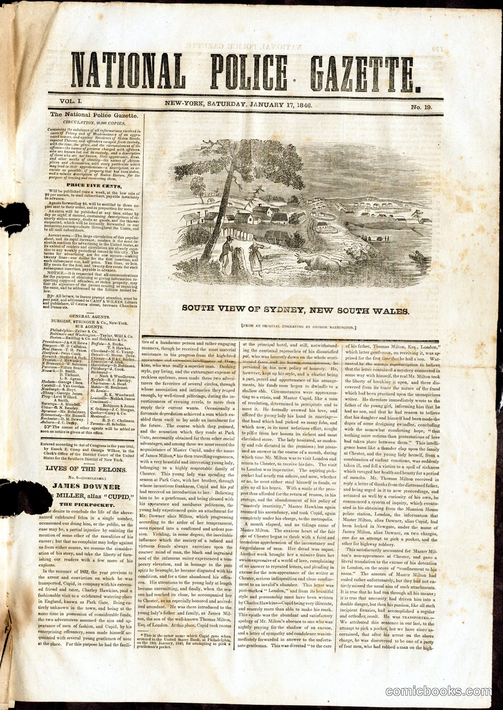 National Police Gazette, Vol. I, No. 19