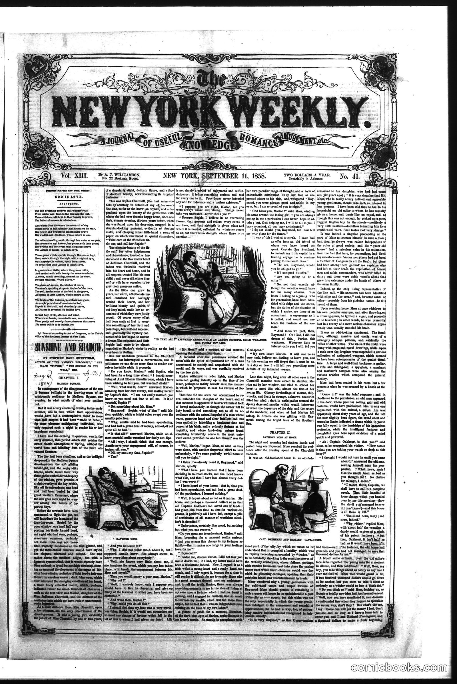 The New York Weekly, Vol. XIII, No. 41