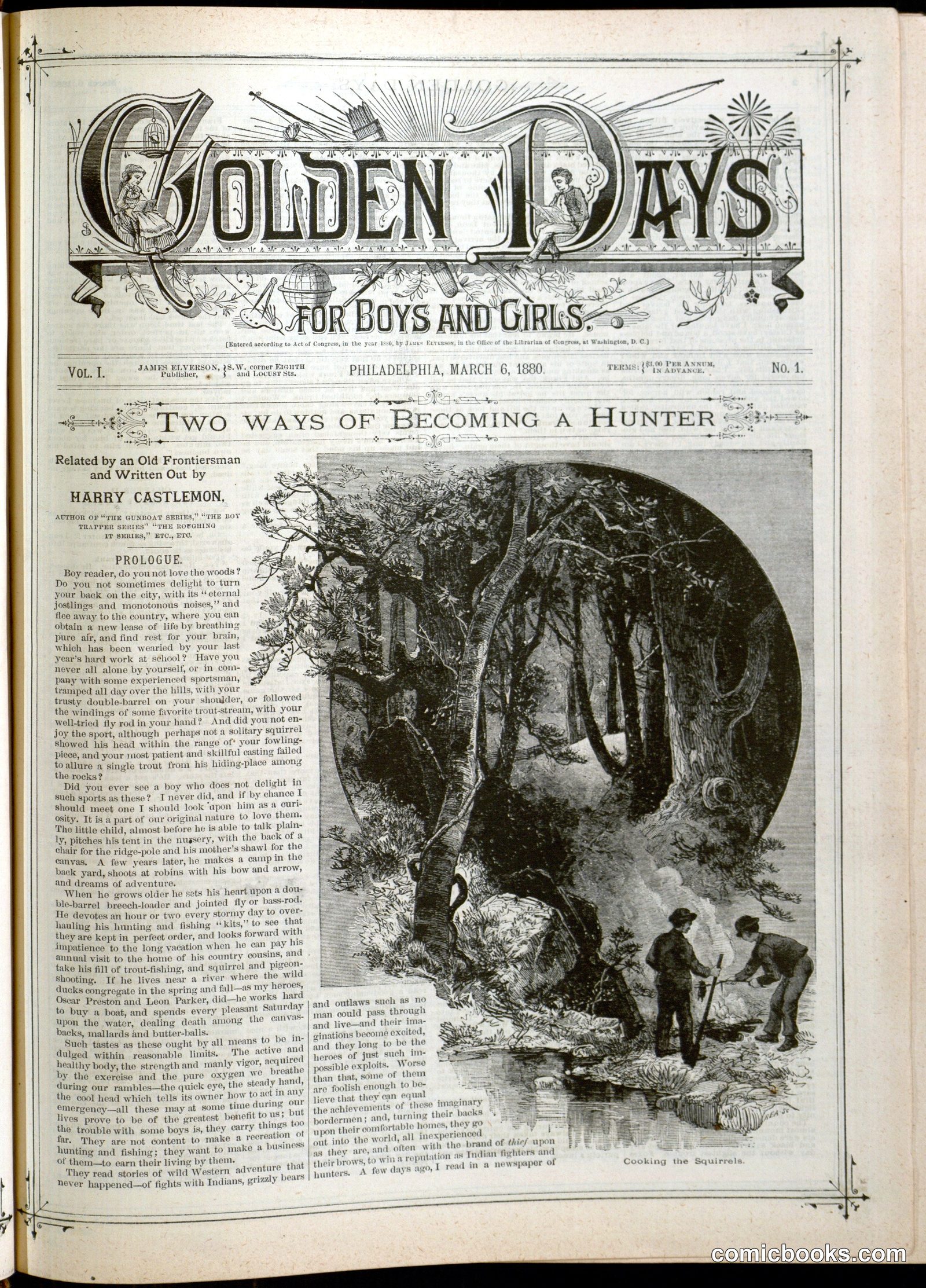 Golden Days for Boys and Girls, Vol. 1, No. 1