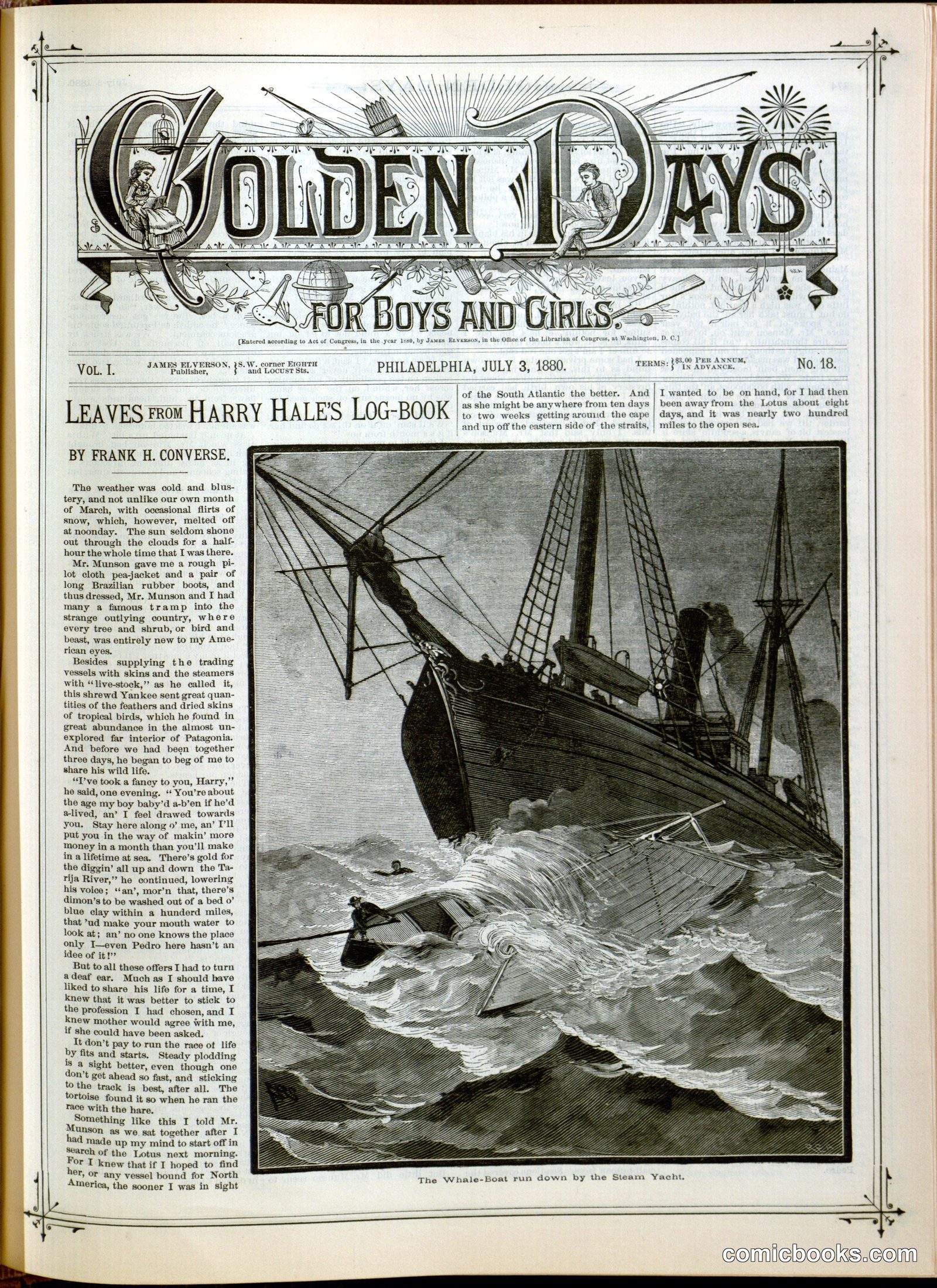 Golden Days for Boys and Girls, Vol. 1, No. 18