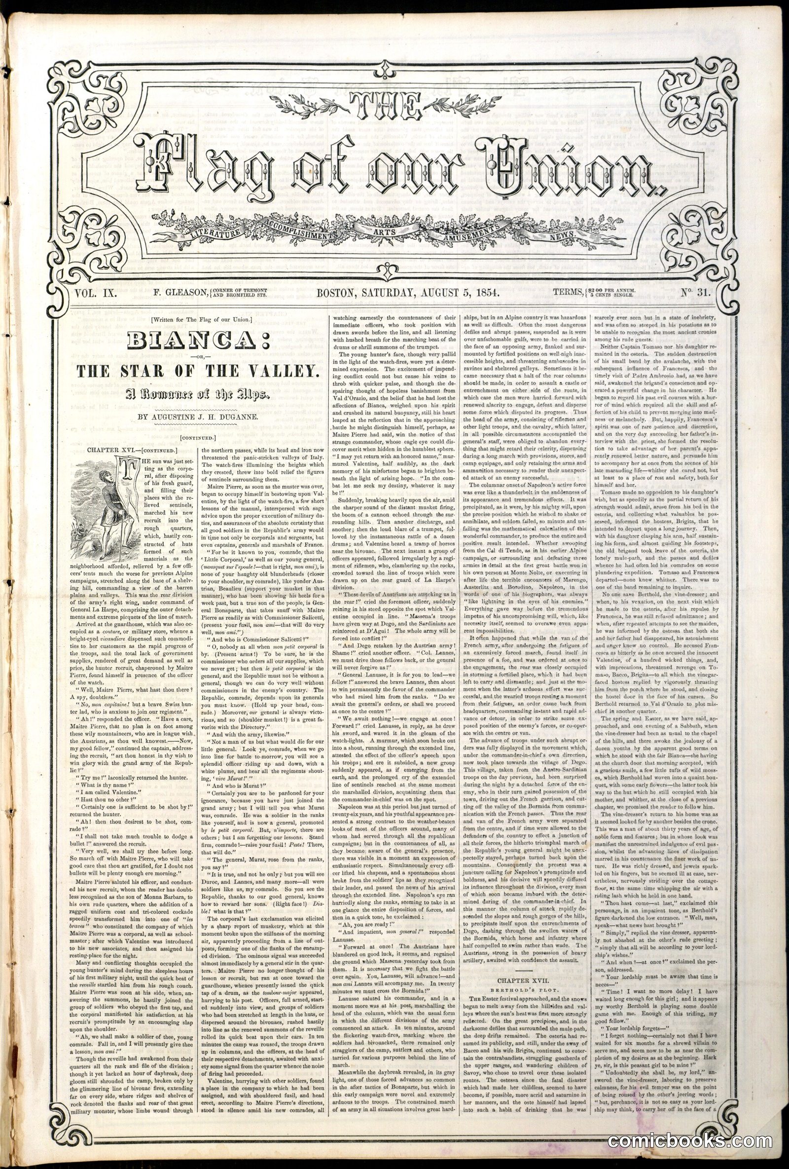 The Flag of Our Union, Volume IX, No. 31