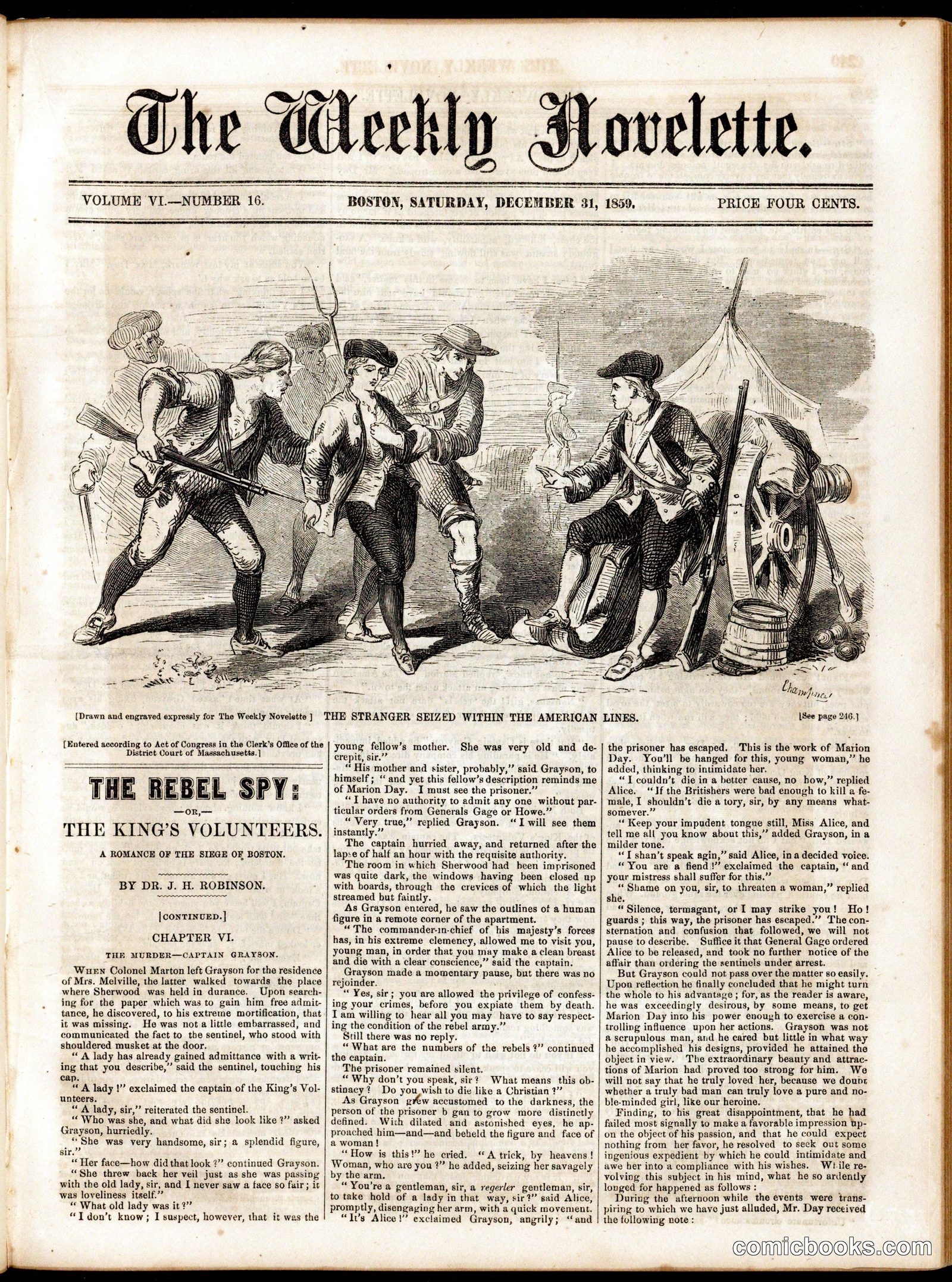 The Weekly Novelette: The Rebel Spy