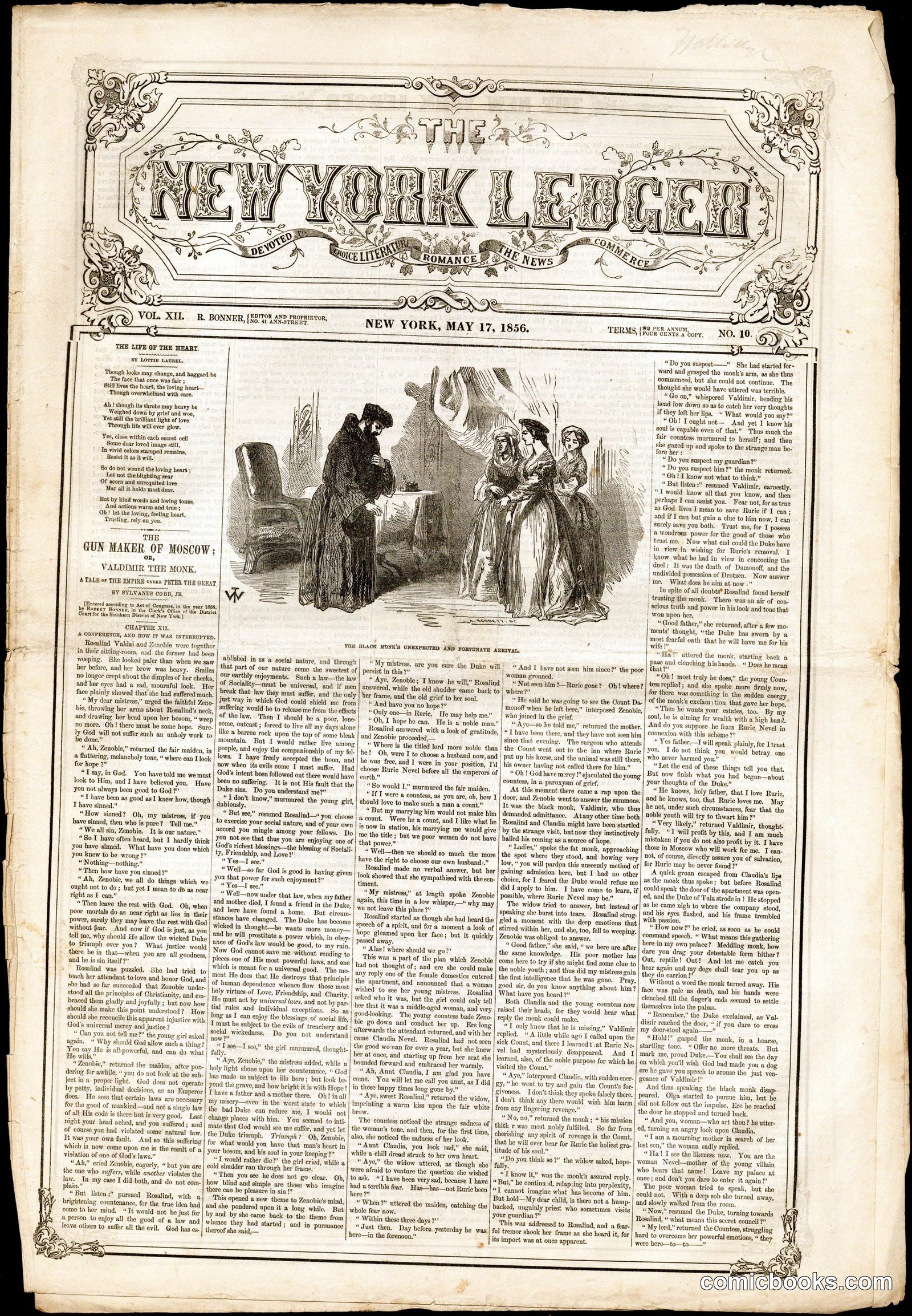 The New York Ledger, Vol. XII, No. 10