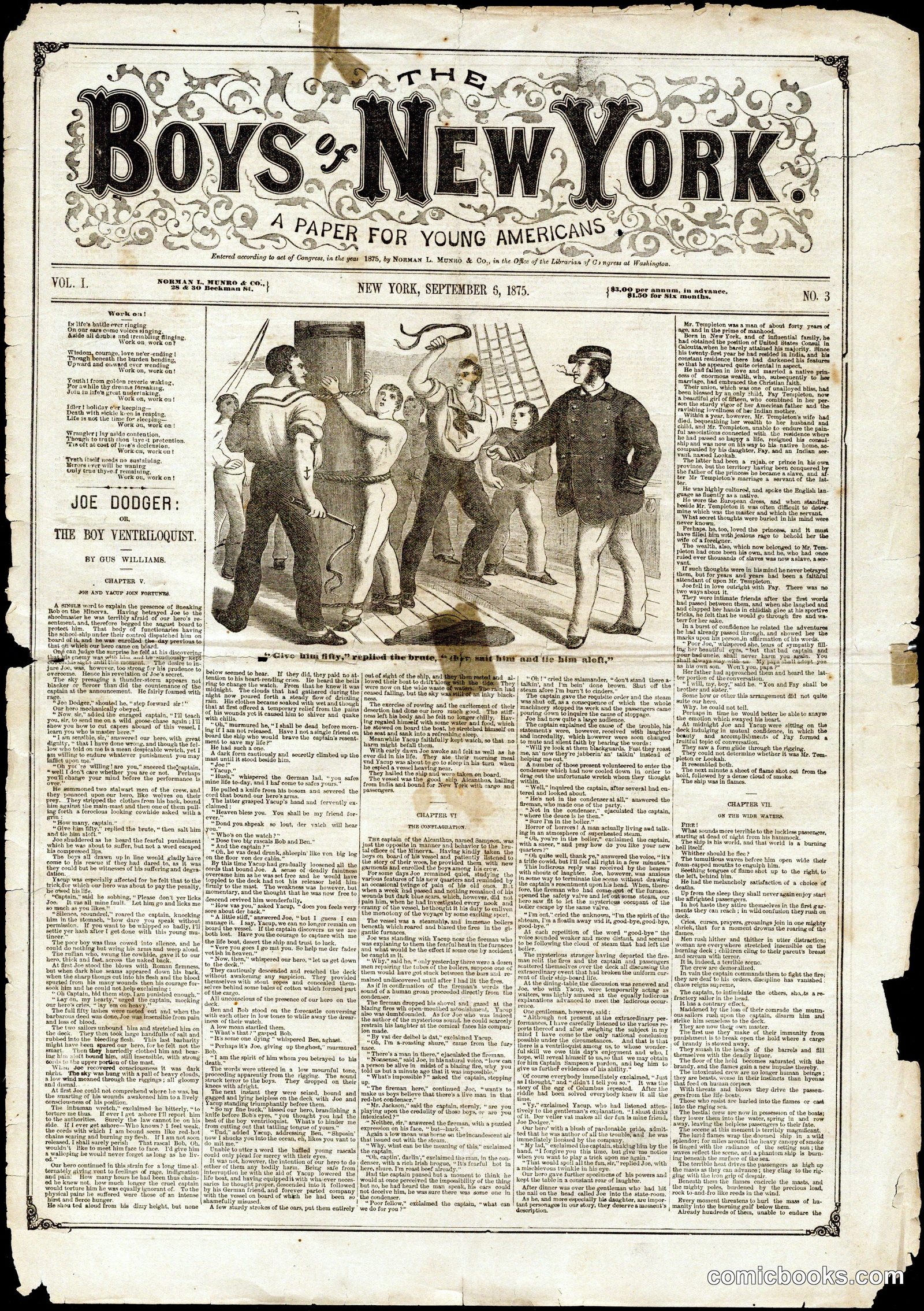 The Boys of New York: A Paper for Young Americans