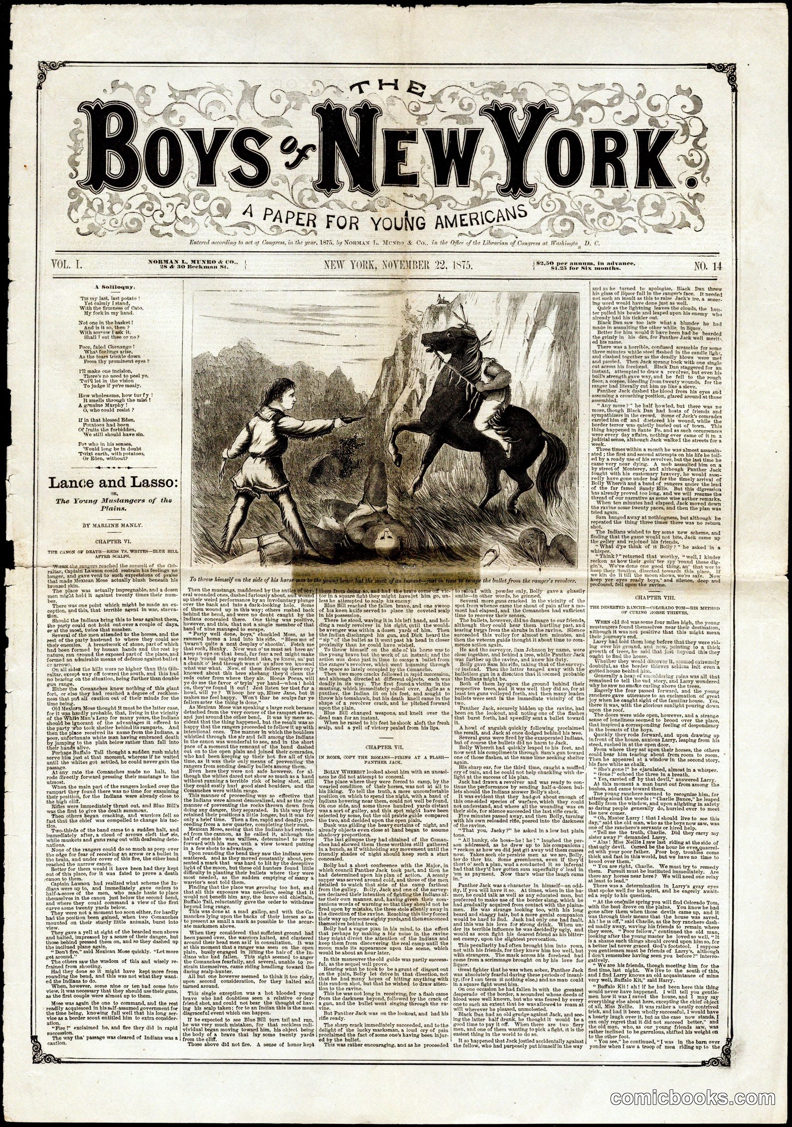 The Boys of New York: A Paper for Young Americans