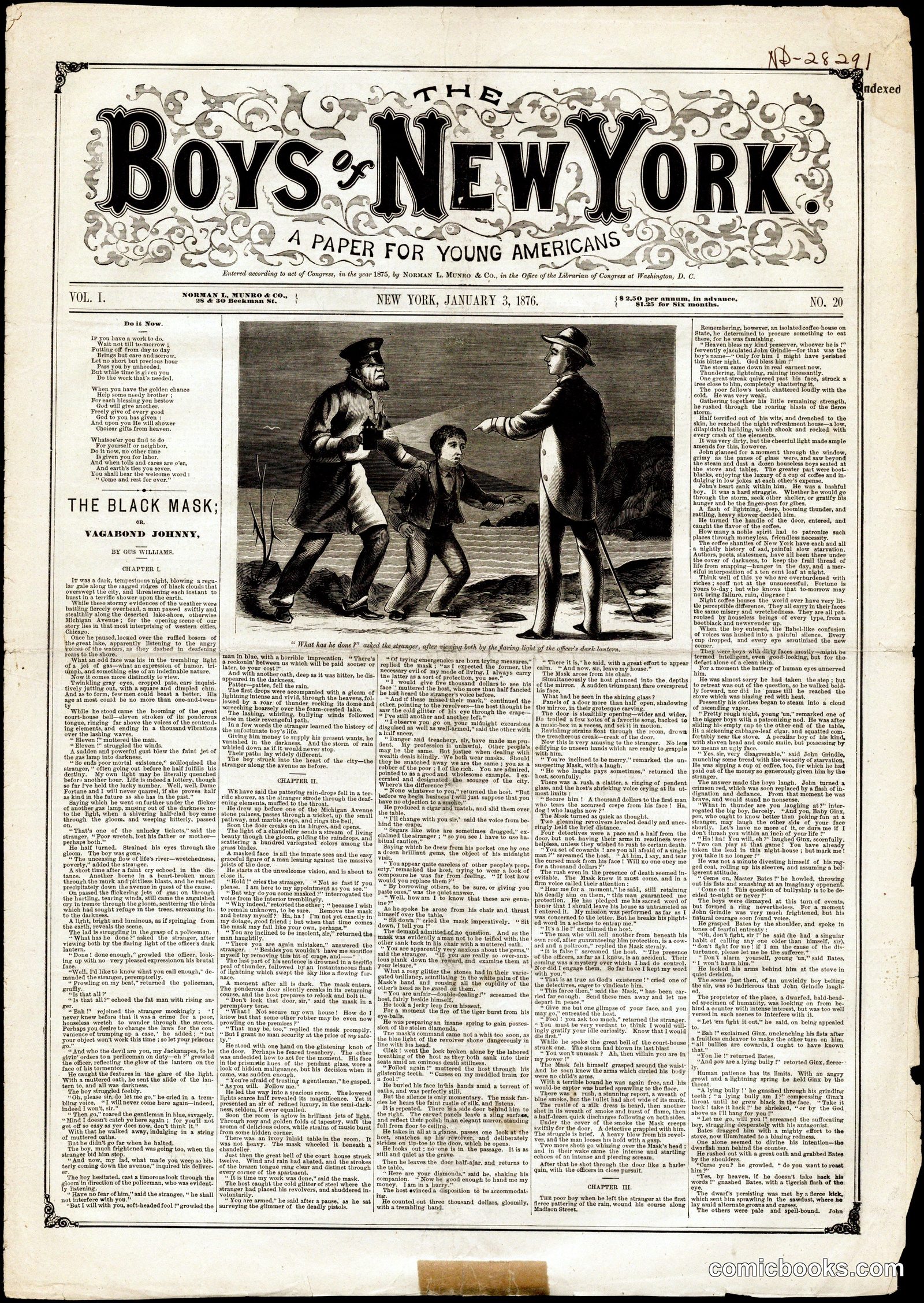 The Boys of New York, Vol. I, No. 20