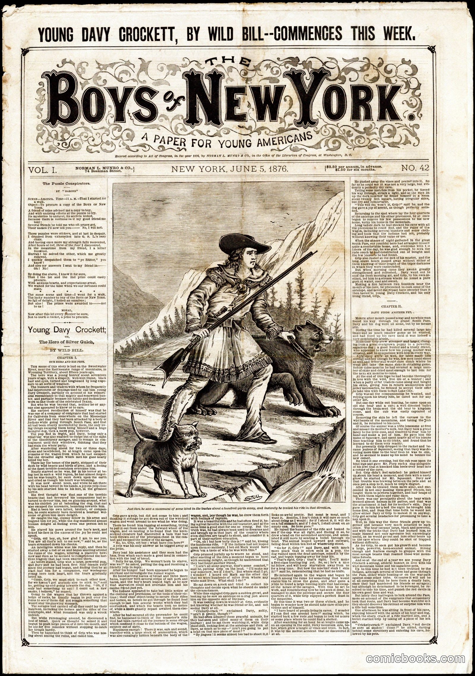 The Boys of New York: A Paper for Young Americans