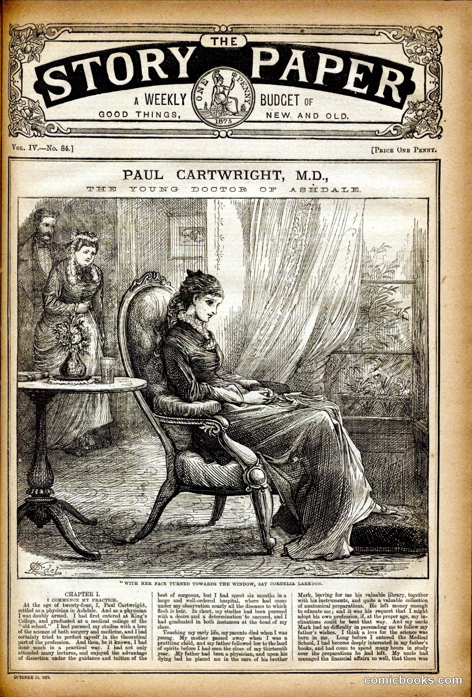 The Story Paper: Paul Cartwright, M.D., 'The Young Doctor of Ashdale'