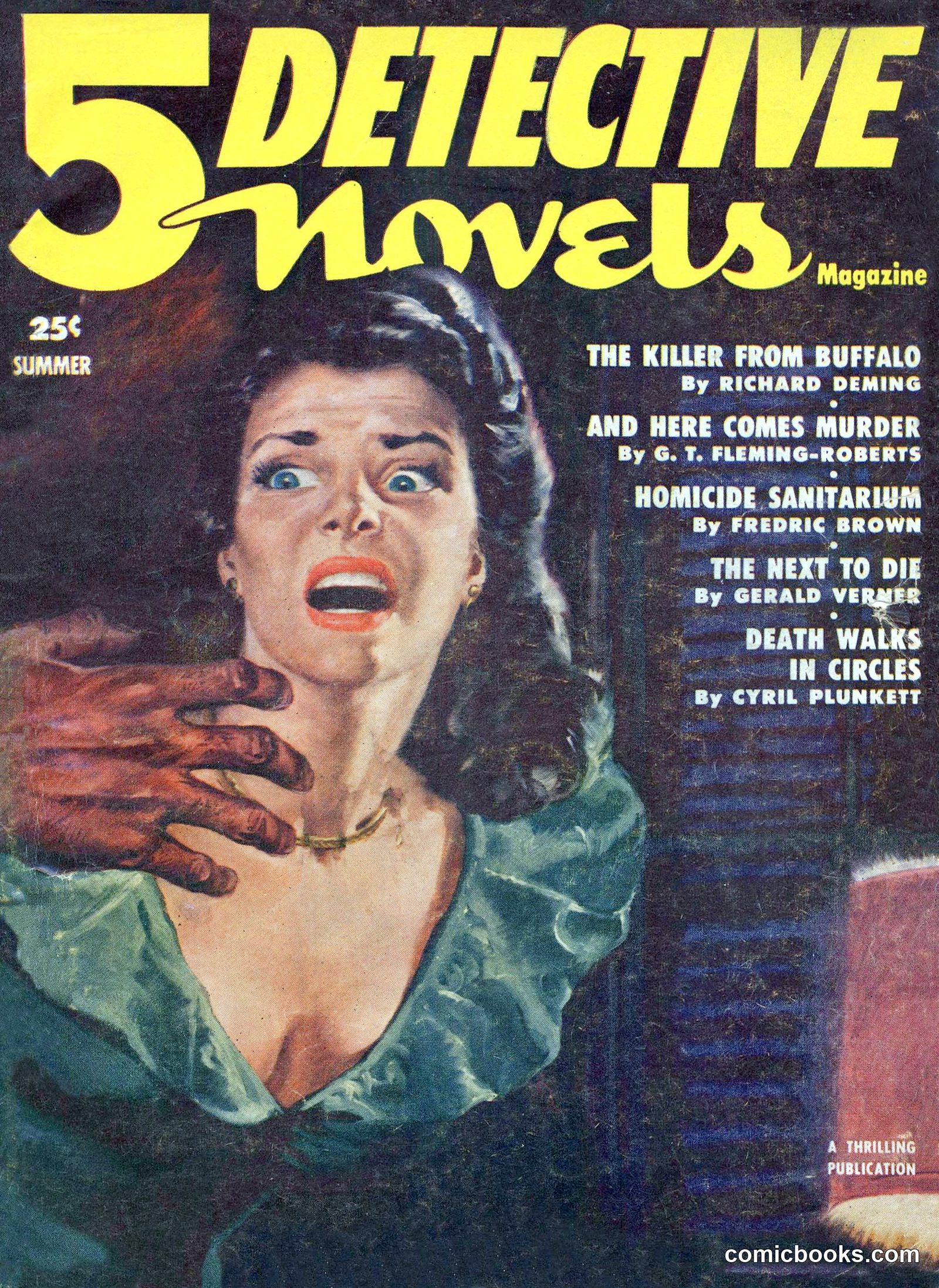 5 Detective Novels Magazine Cover