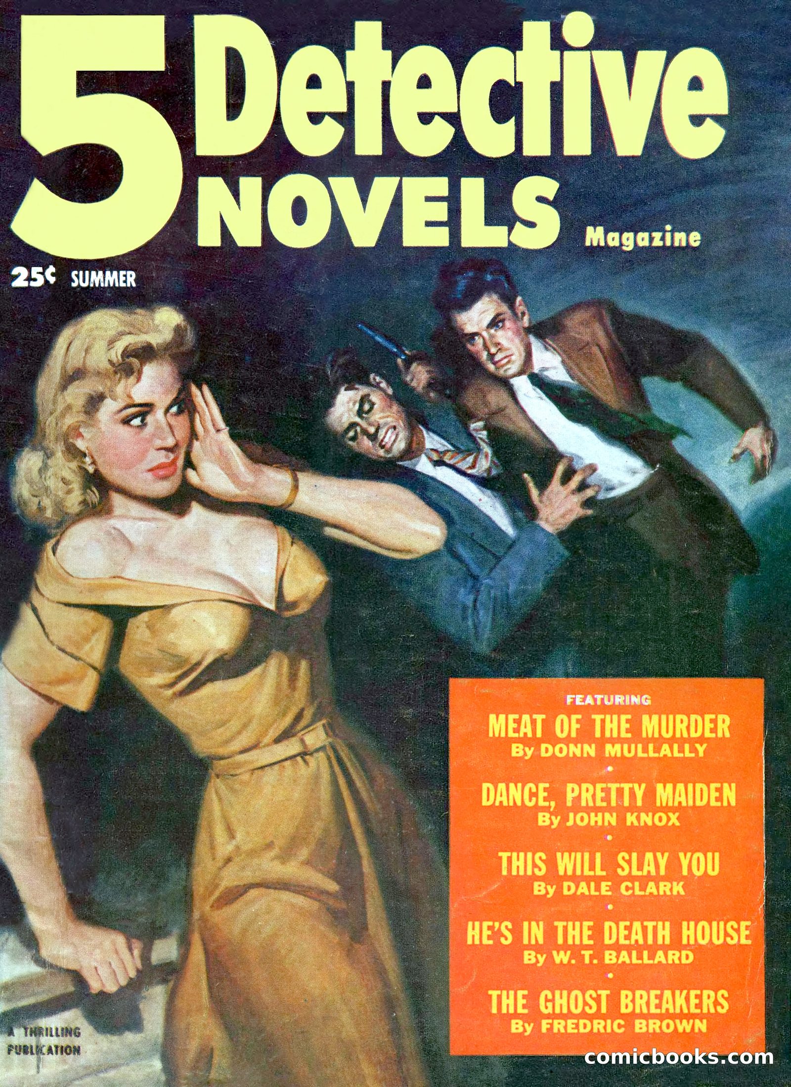 5 Detective Novels Magazine Cover