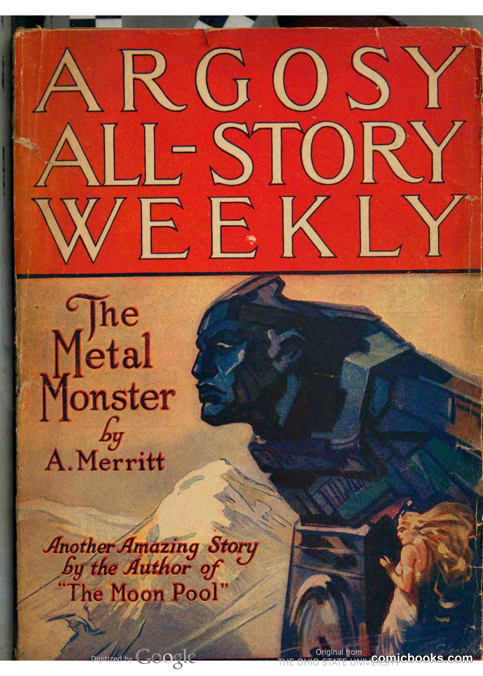 Argosy All-Story Weekly — 'The Metal Monster'
