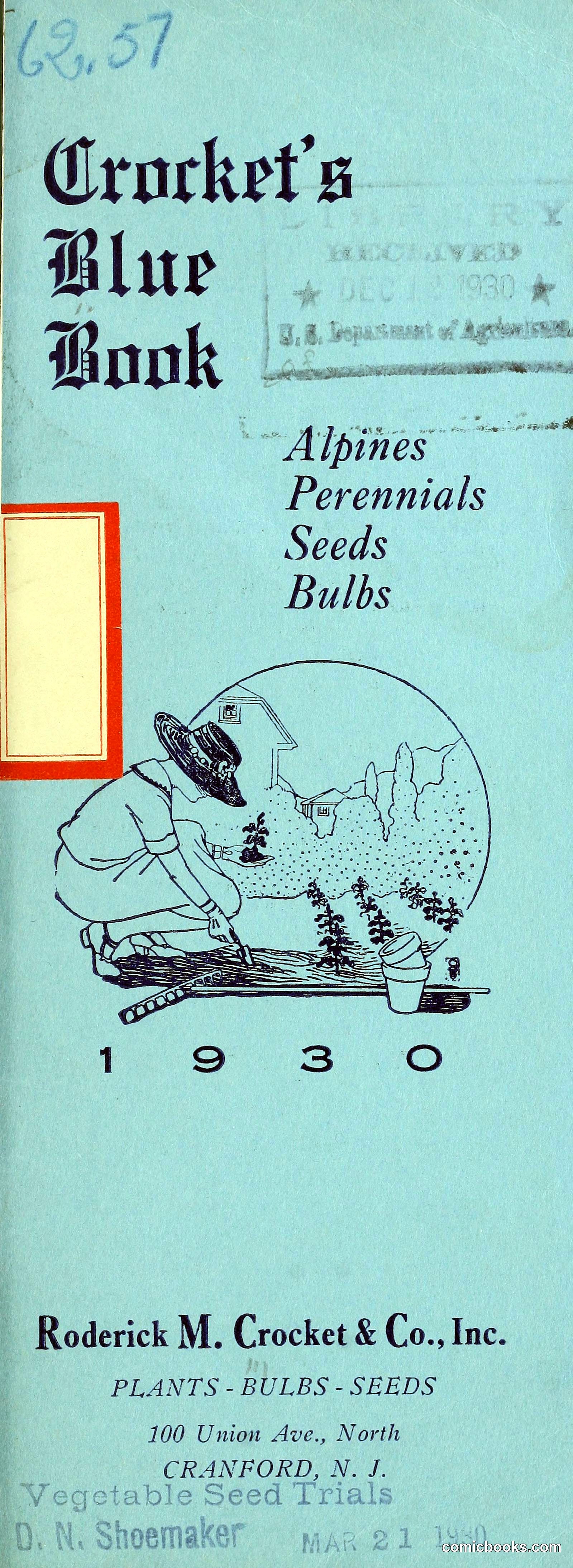 Crockett's Blue Book: Alpines, Perennials, Seeds, Bulbs