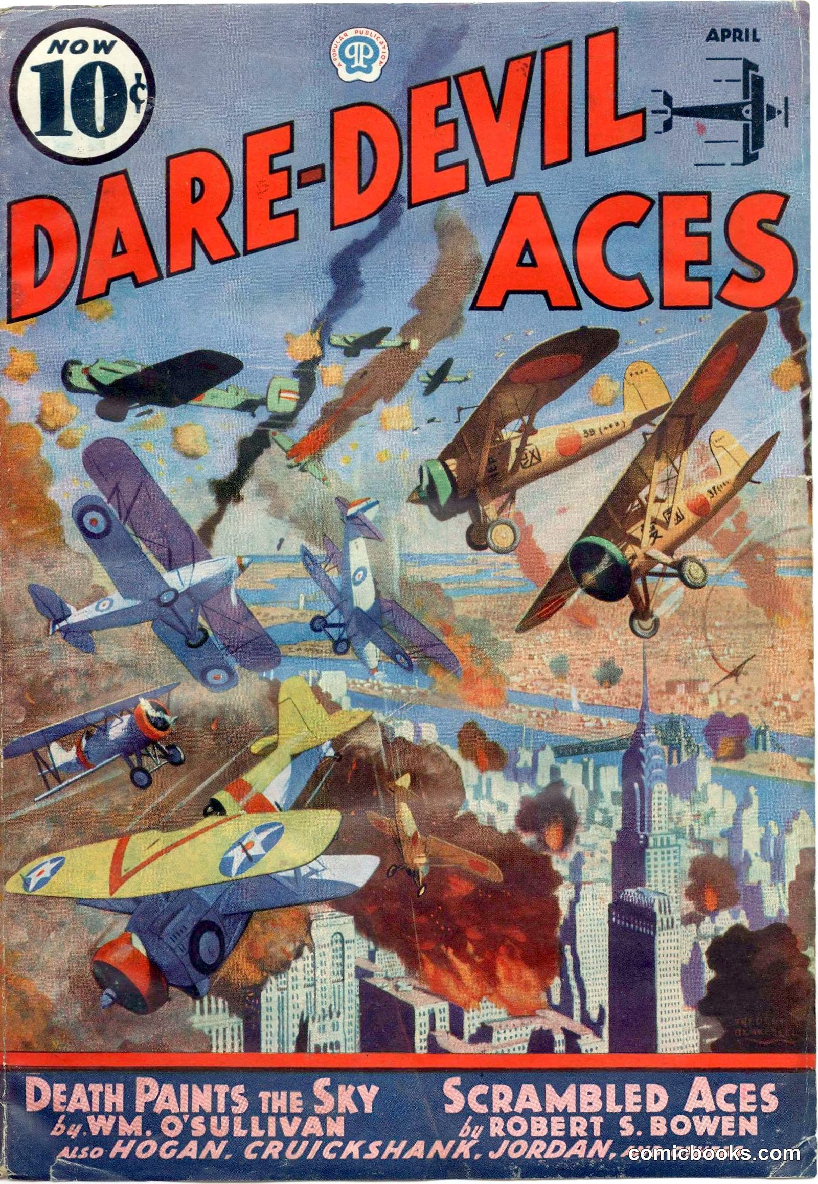Dare-Devil Aces, April 1937