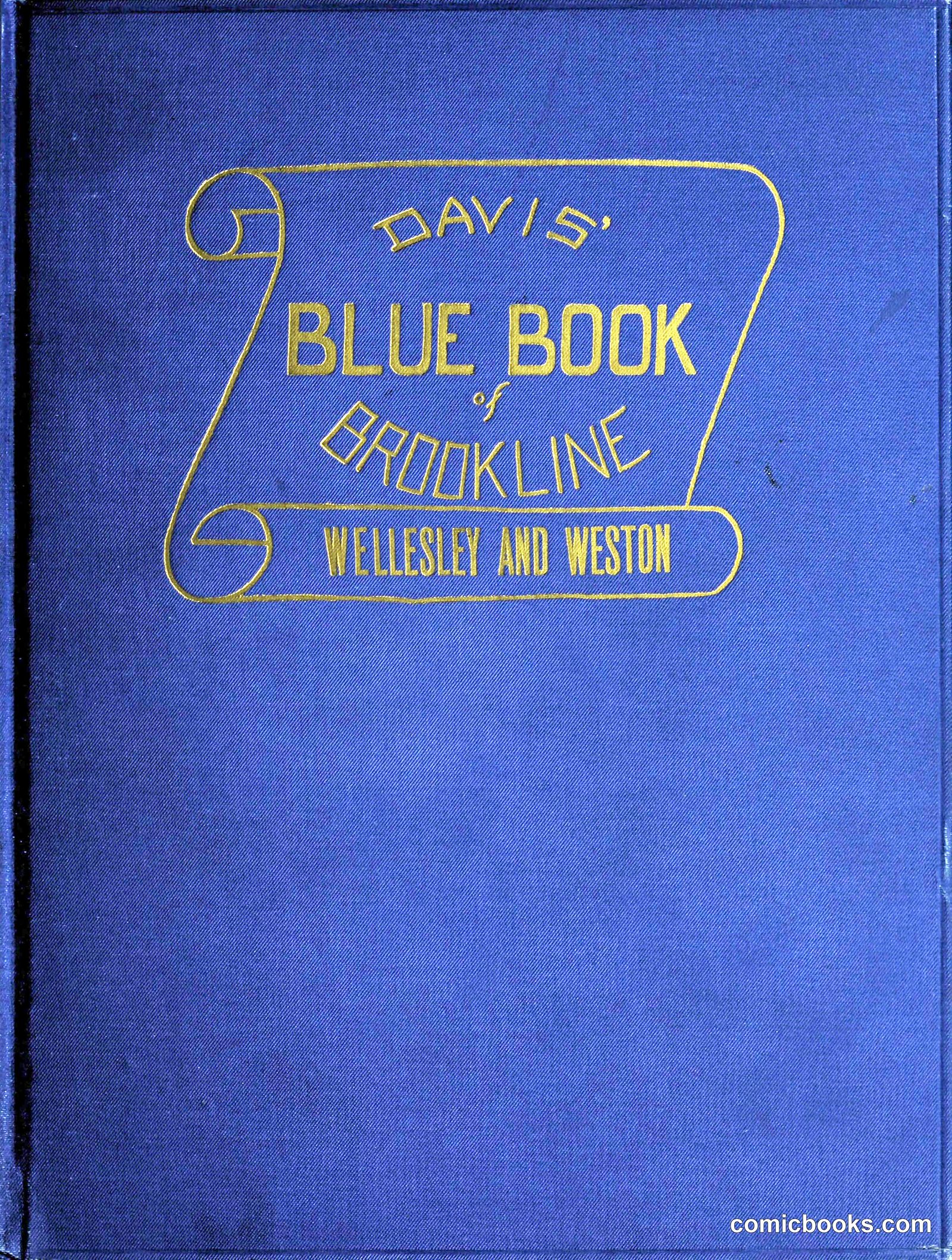 Davis' Blue Book of Brookline, Wellesley and Weston