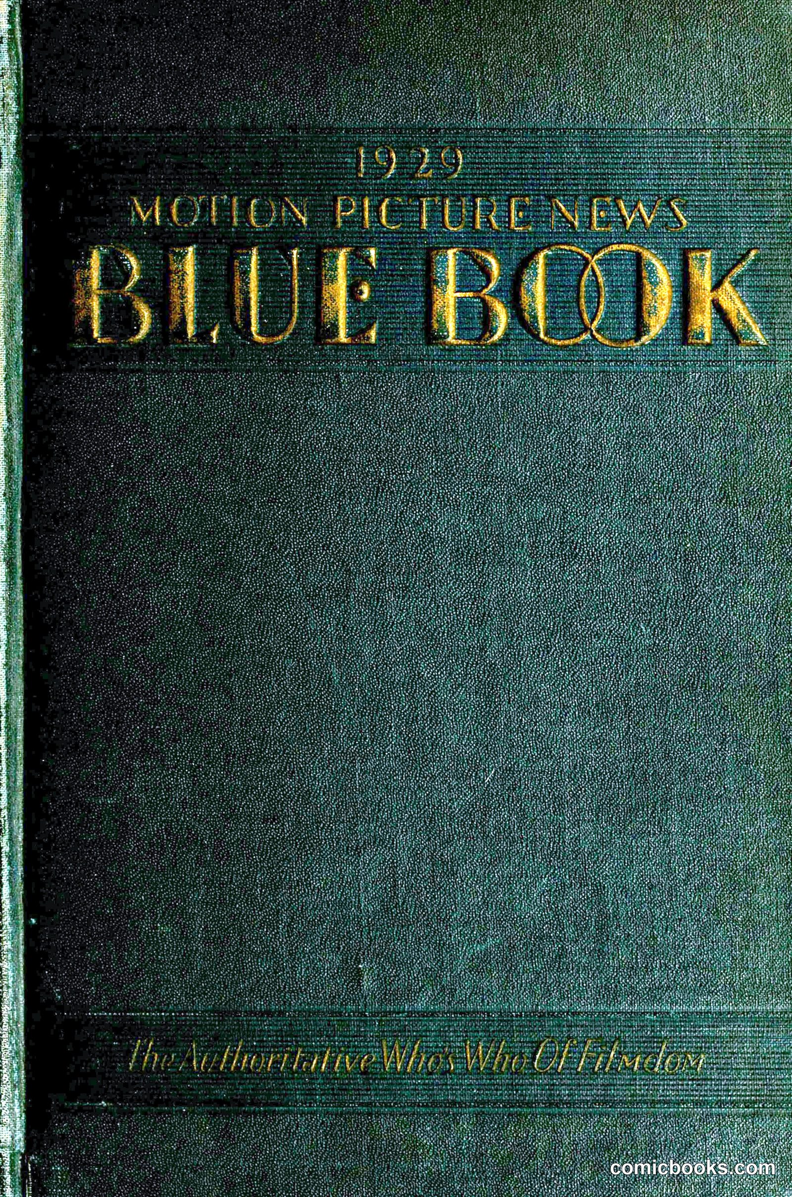 1929 Motion Picture News Blue Book