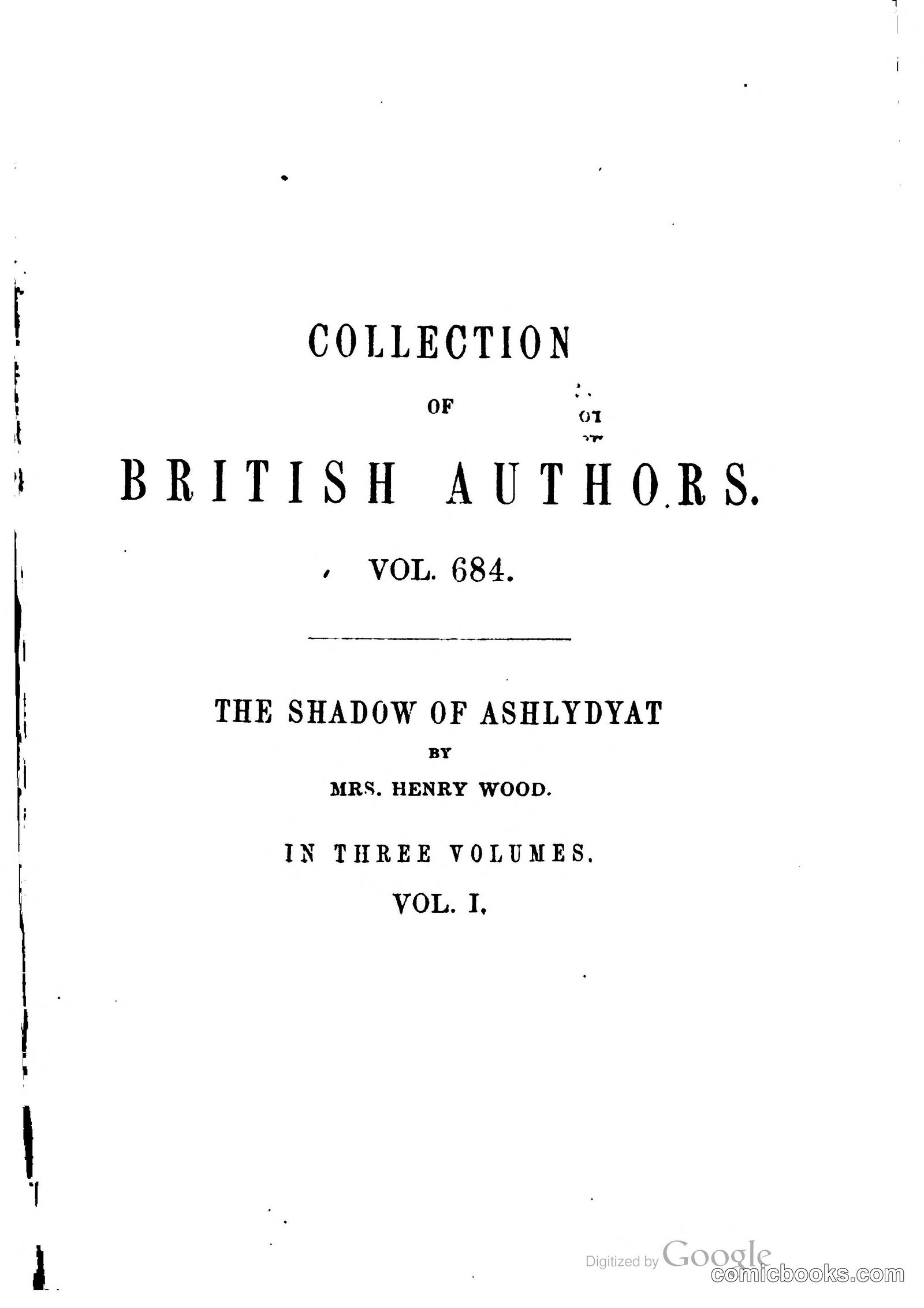 The Shadow of Ashlydyat, Vol. 1