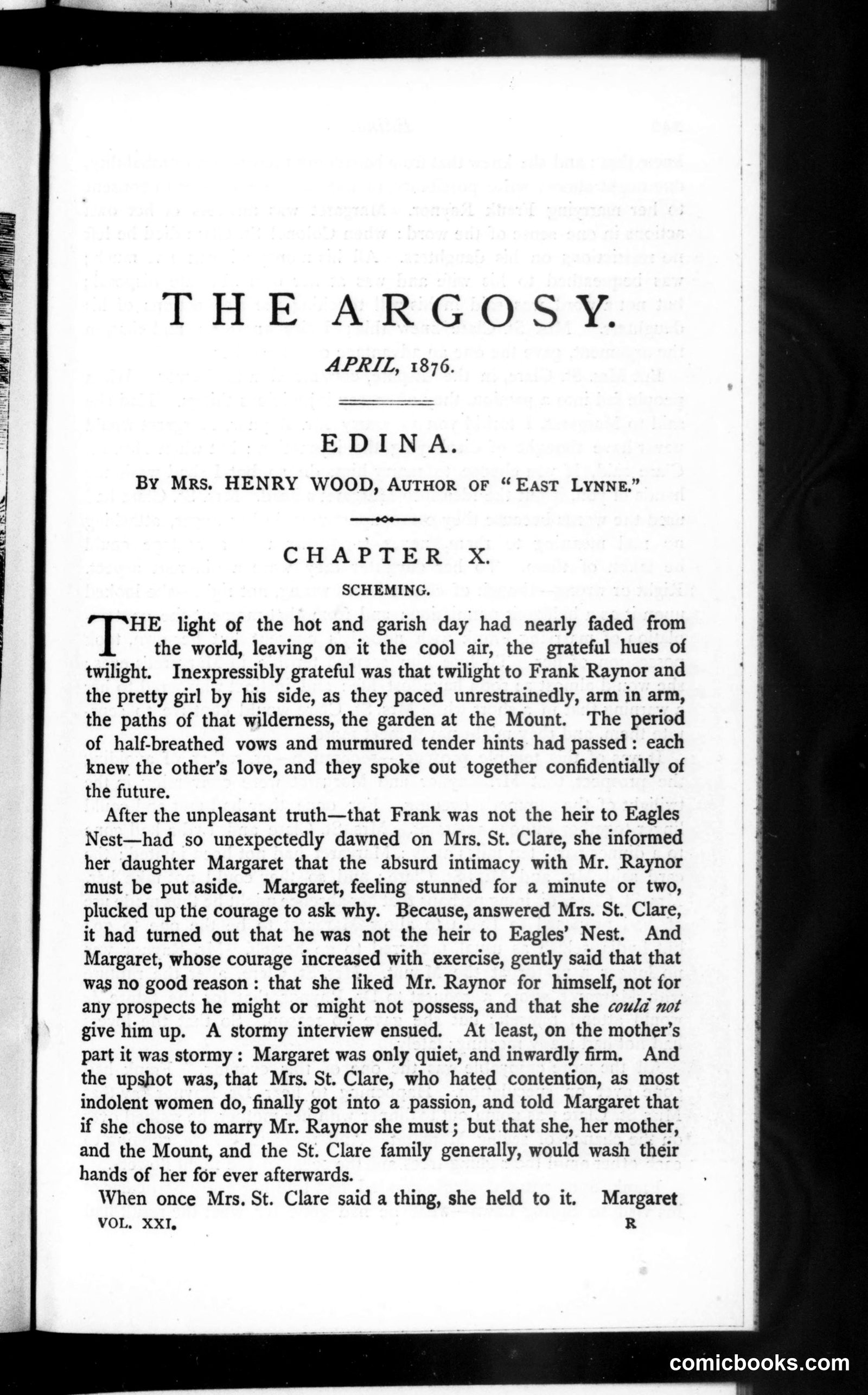 The Argosy, Vol. 21