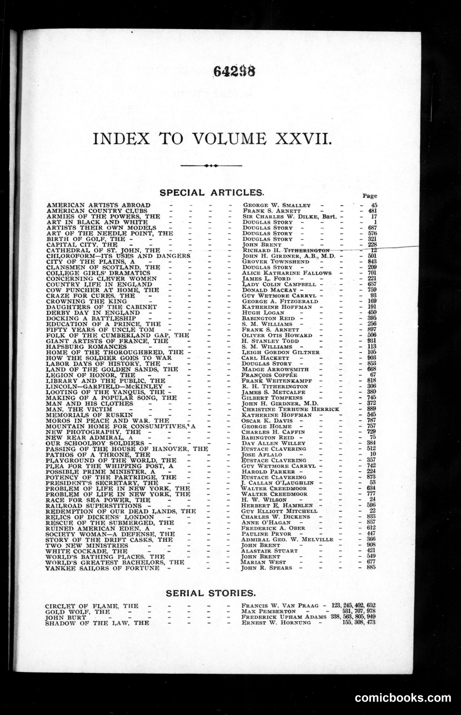 Munsey's Magazine, Volume XXVII