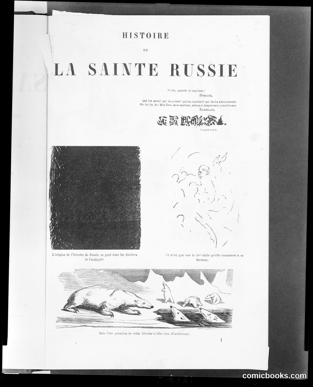 Opening Page, *Histoire de la Sainte Russie* by Gustave Doré