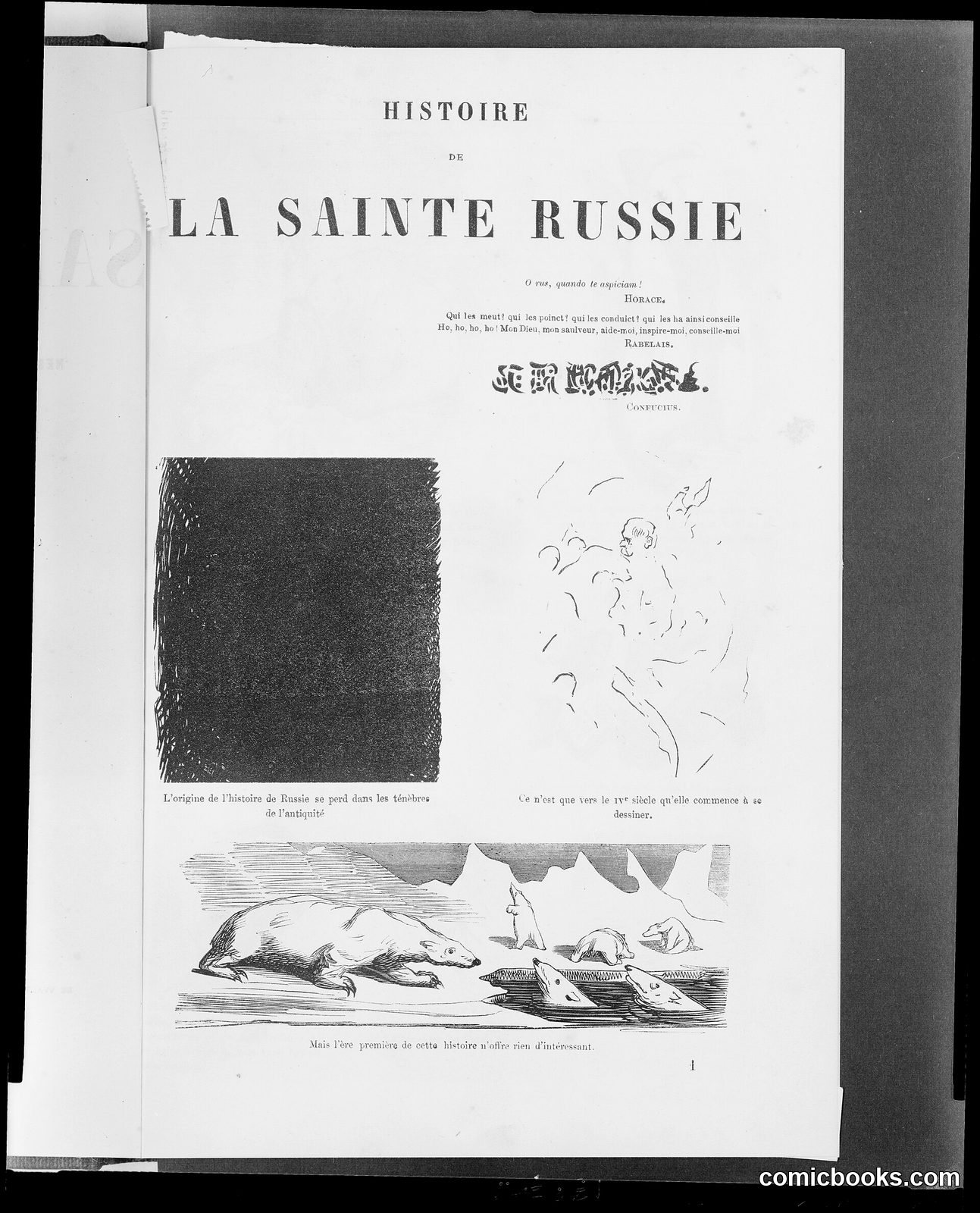 Title Page, *Histoire de la Sainte Russie* by Gustave Doré