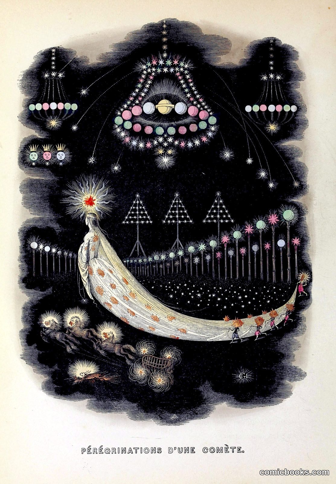*Pérégrinations d'une Comète*, from *Un Autre Monde* by J.J. Grandville