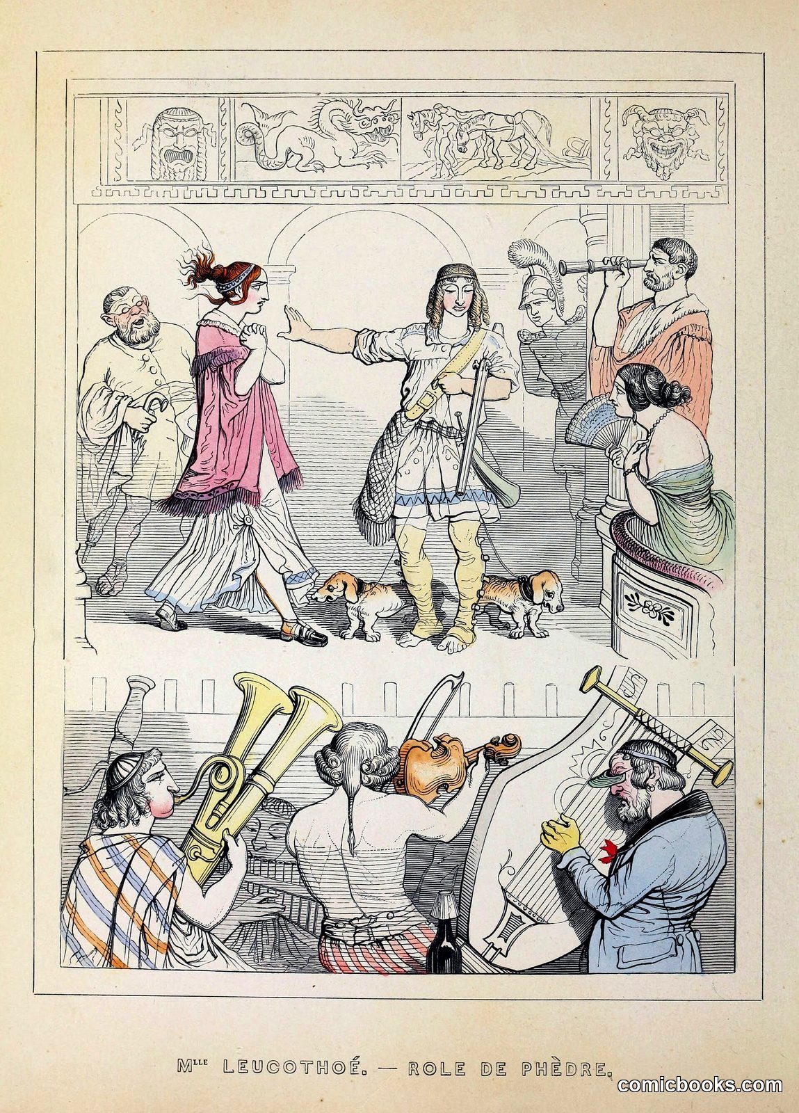 *Mlle Leucothoé, Rôle de Phèdre*, from *Un Autre Monde* by J.J. Grandville