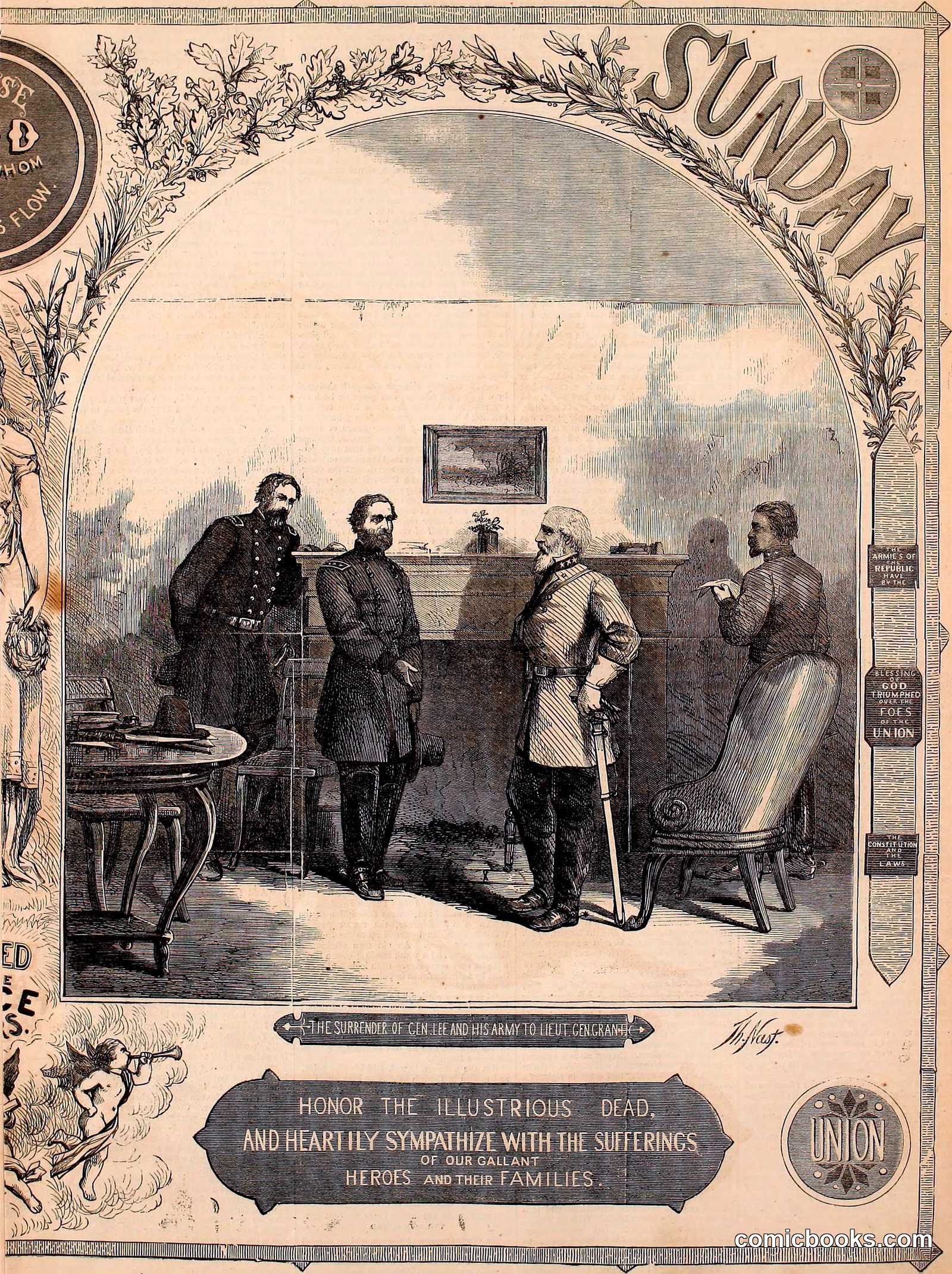 The Surrender of Gen. Lee and His Army to Lieut. Gen. Grant by Internet Archive Book Images