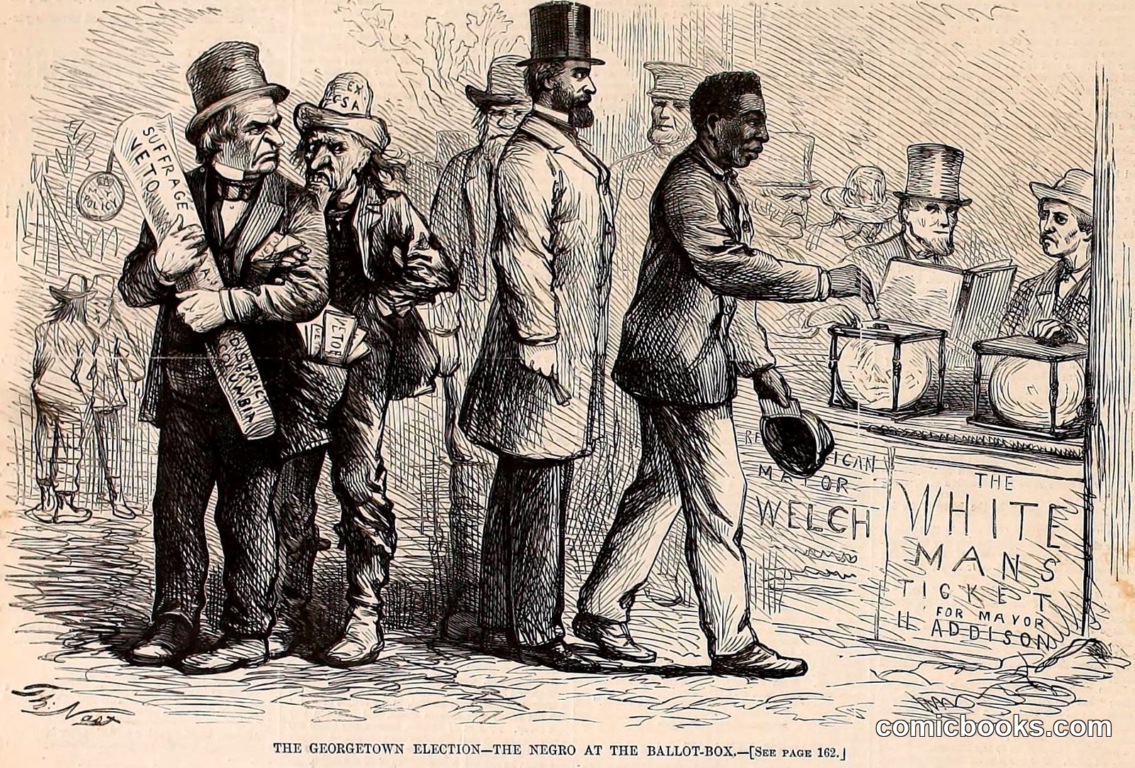 The Georgetown Election—The Negro at the Ballot-Box by Internet Archive Book Images