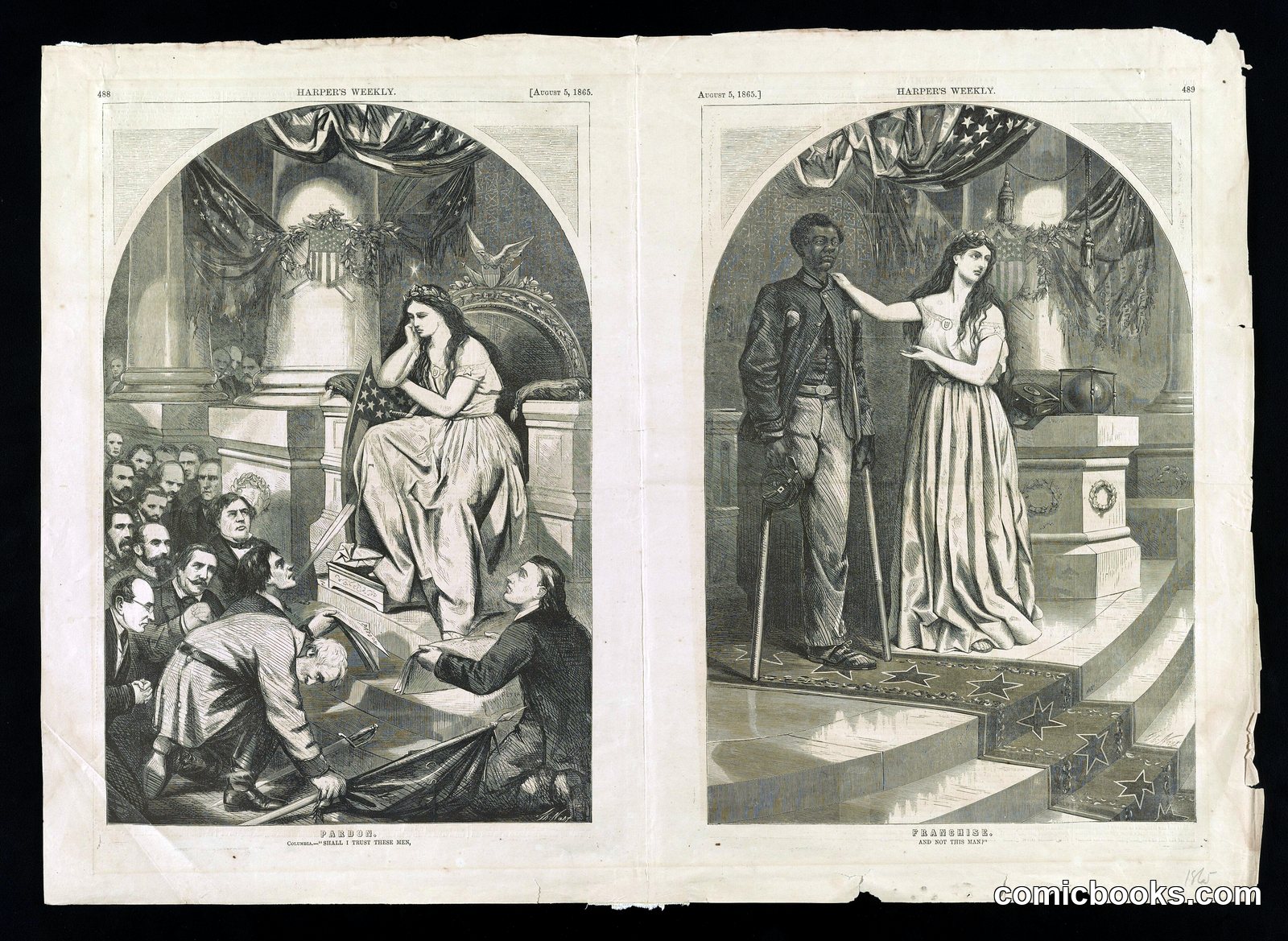 Pardon and Franchise by Nast, Thomas, 1840-1902, artist