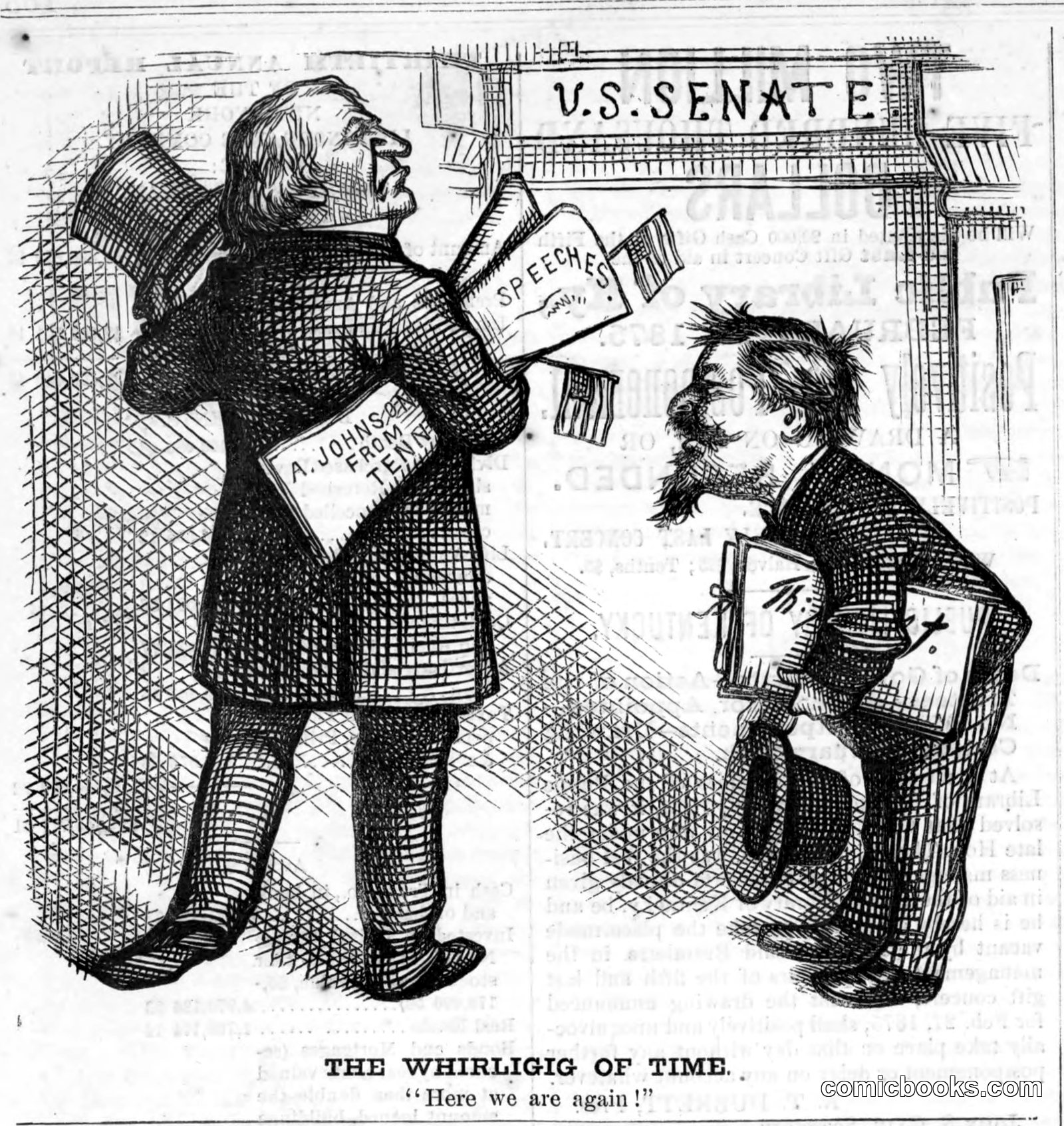The Whirligig of Time by Thomas Nast