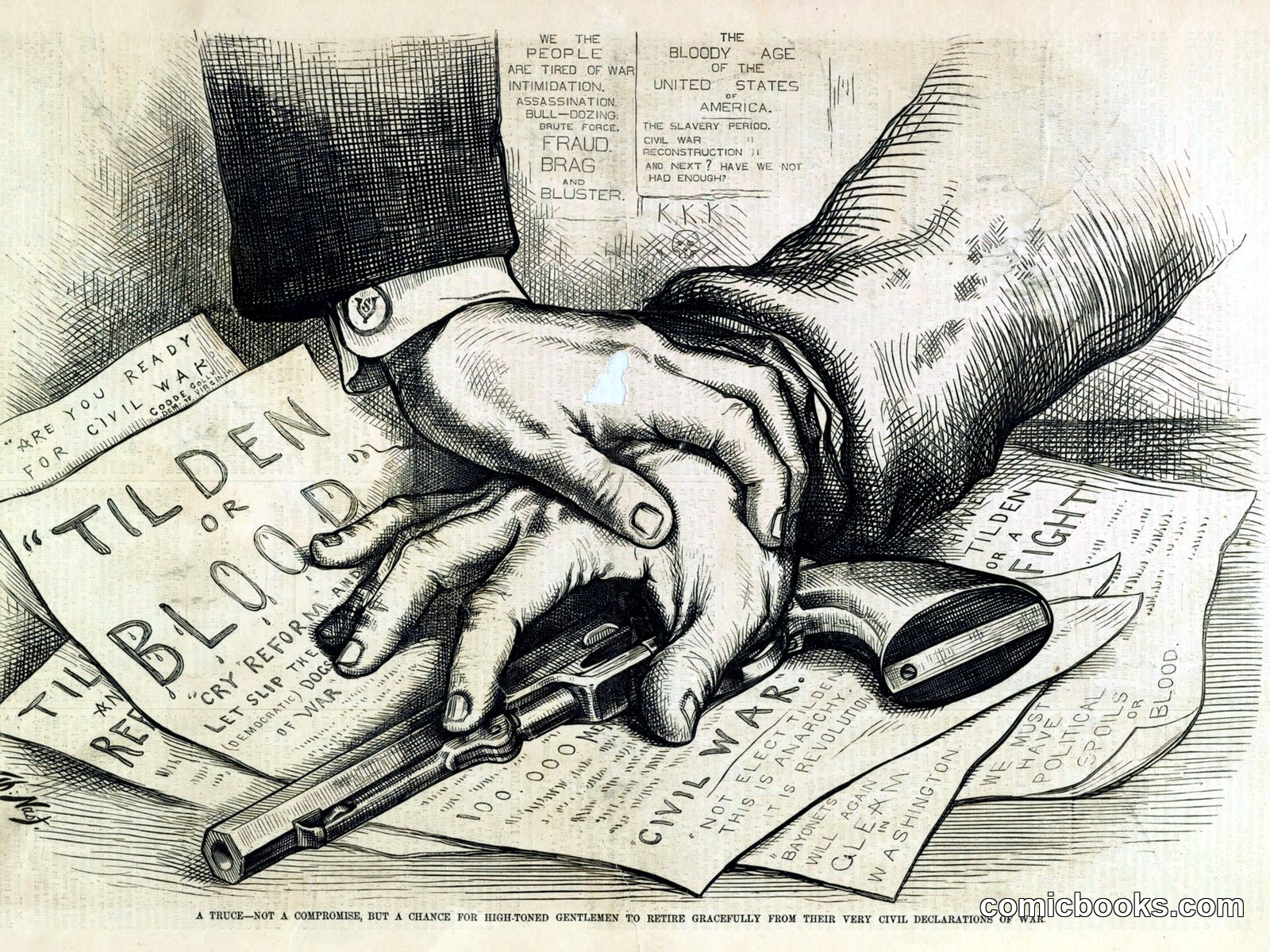 Tilden or Blood by Thomas Nast