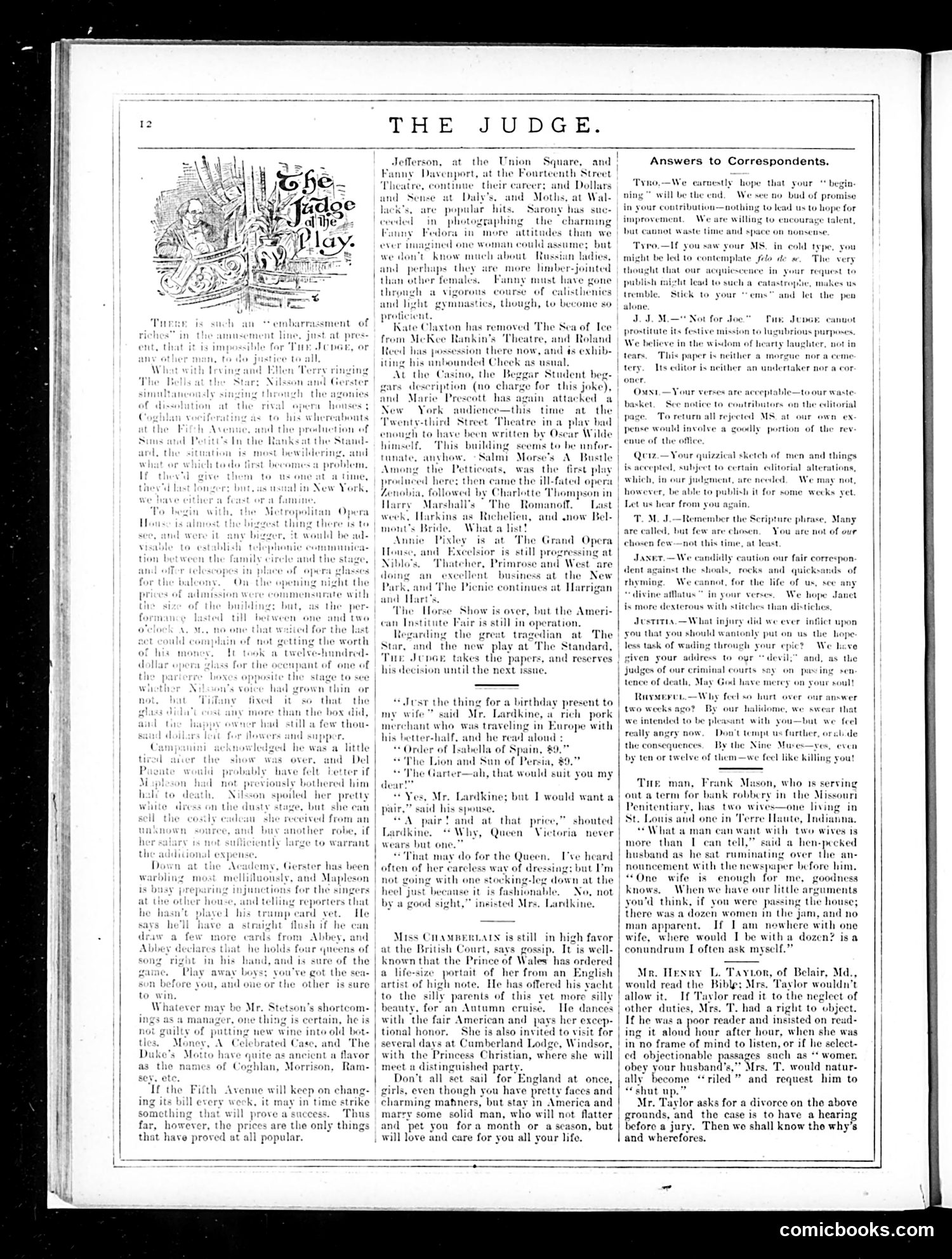 Judge — November 10, 1883 — page 12 of 16