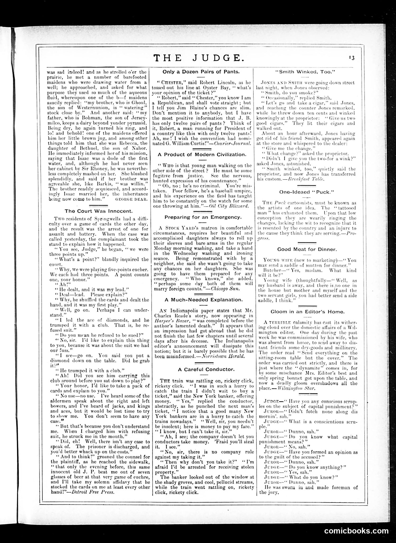 Judge — July 19, 1884 — page 13 of 16