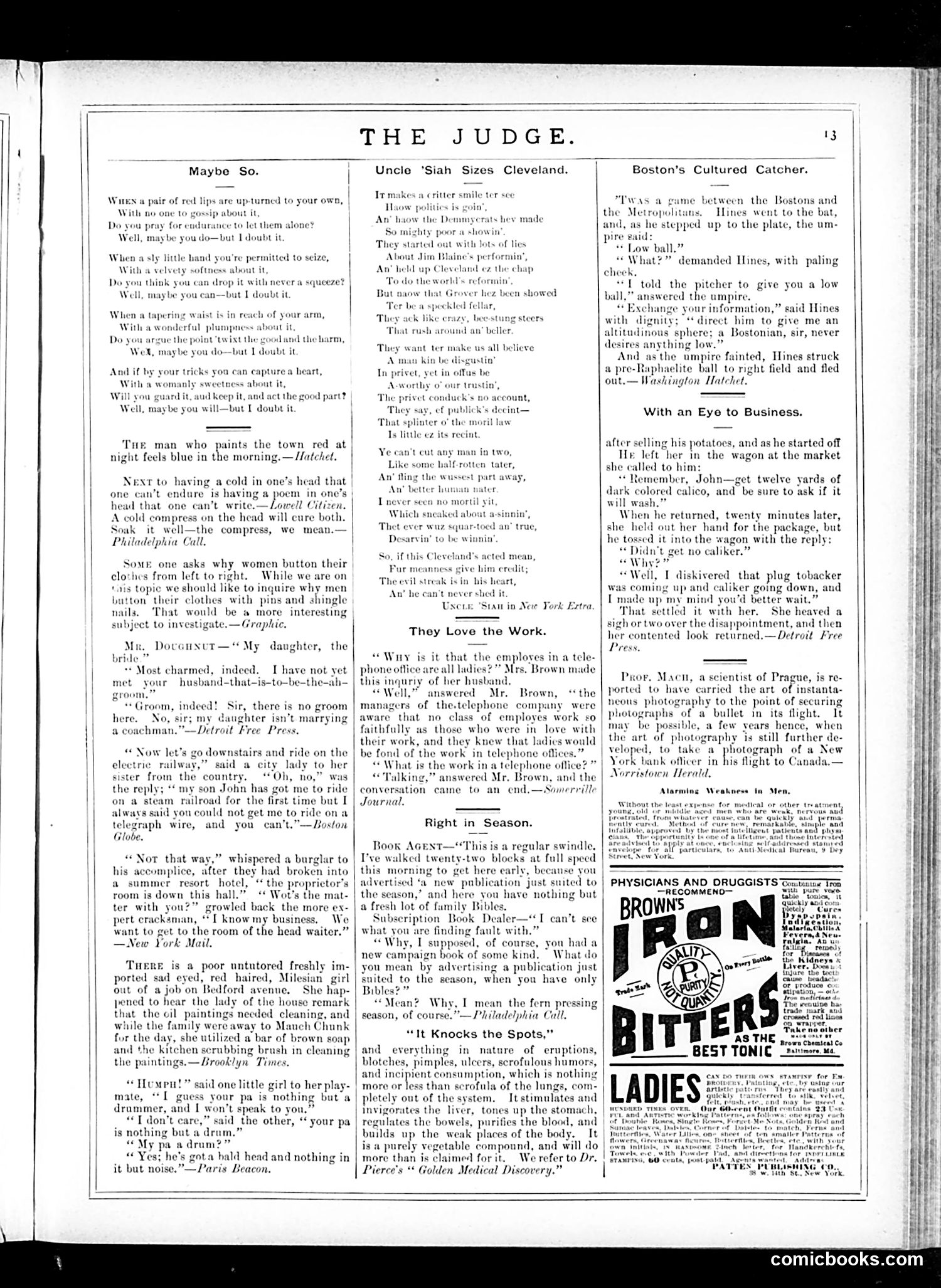 Judge — November 8, 1884 — page 13 of 16