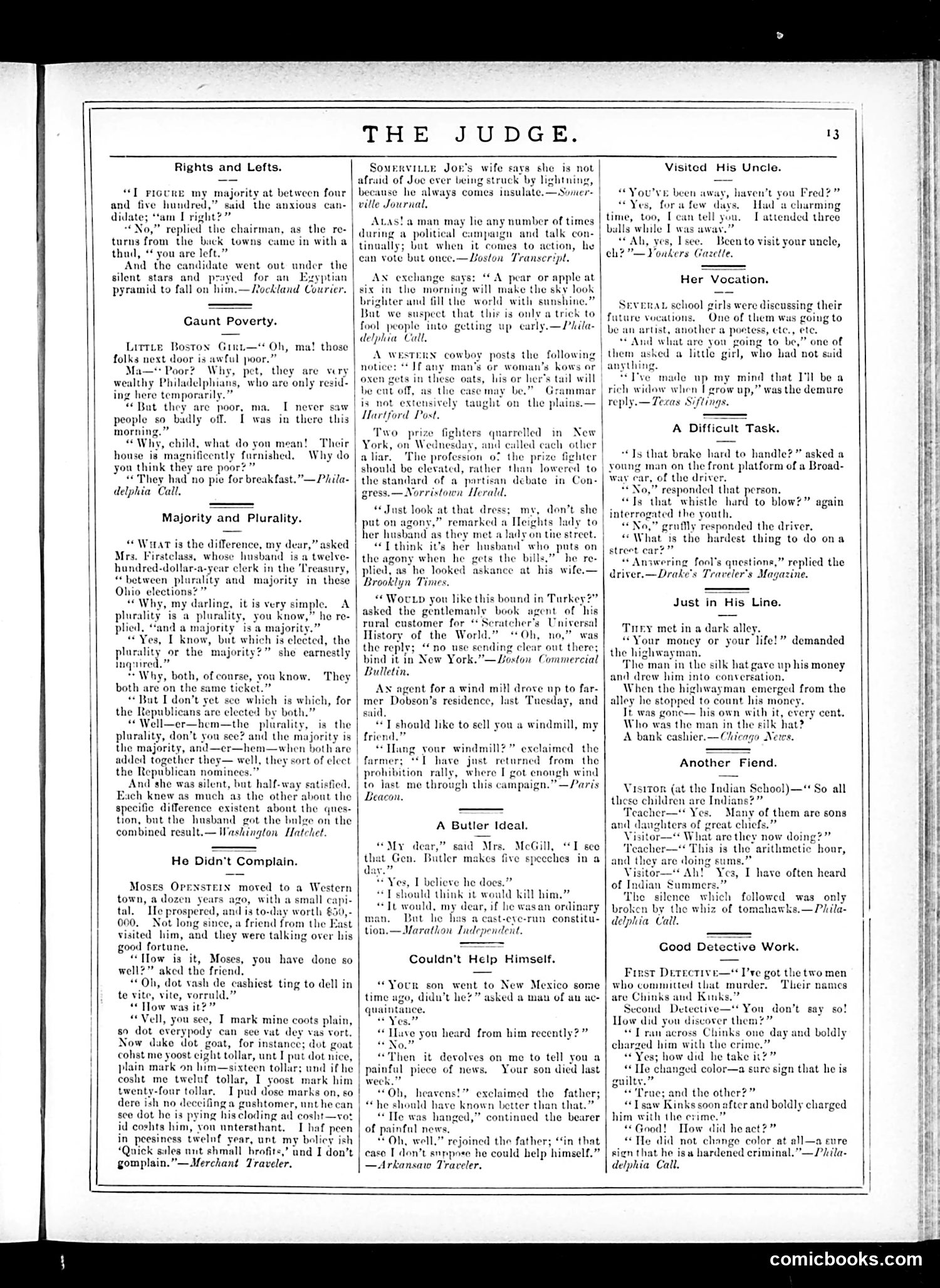 Judge — November 29, 1884 — page 13 of 16
